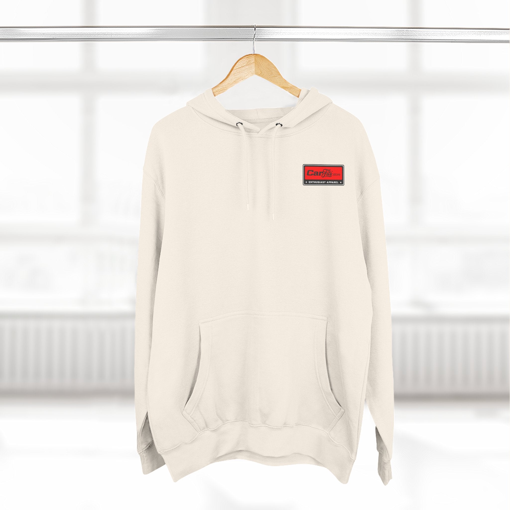 Flatout Garage Fleece Hoodie — Mechanic Shop Logo Pullover