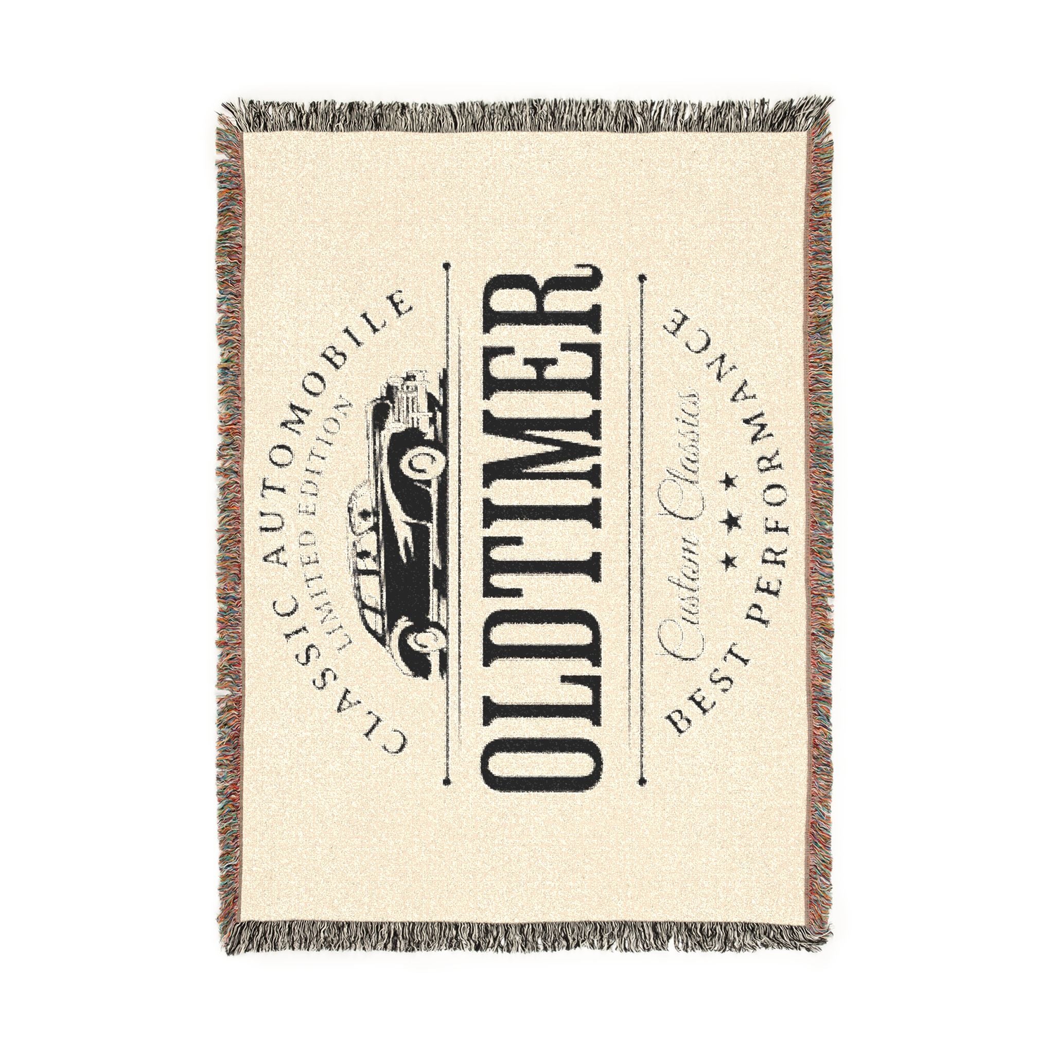Oldtimer Classic Car Woven Blanket