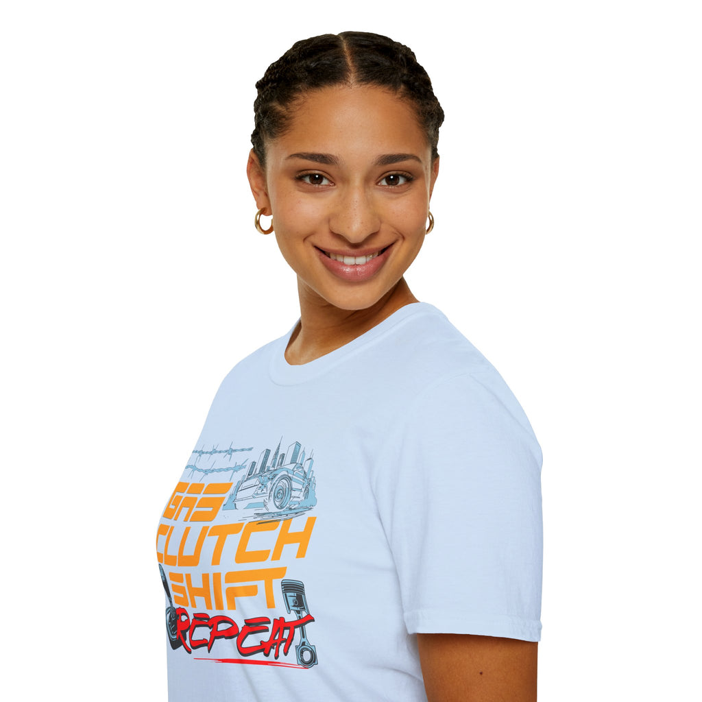Gas Clutch Shift Tee — Racing Graphic T-Shirt