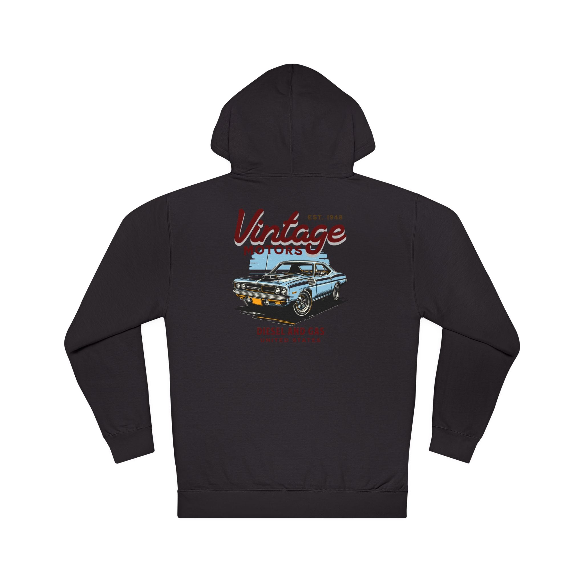 Vintage Motors Hoodie — Retro Classic Car Pullover