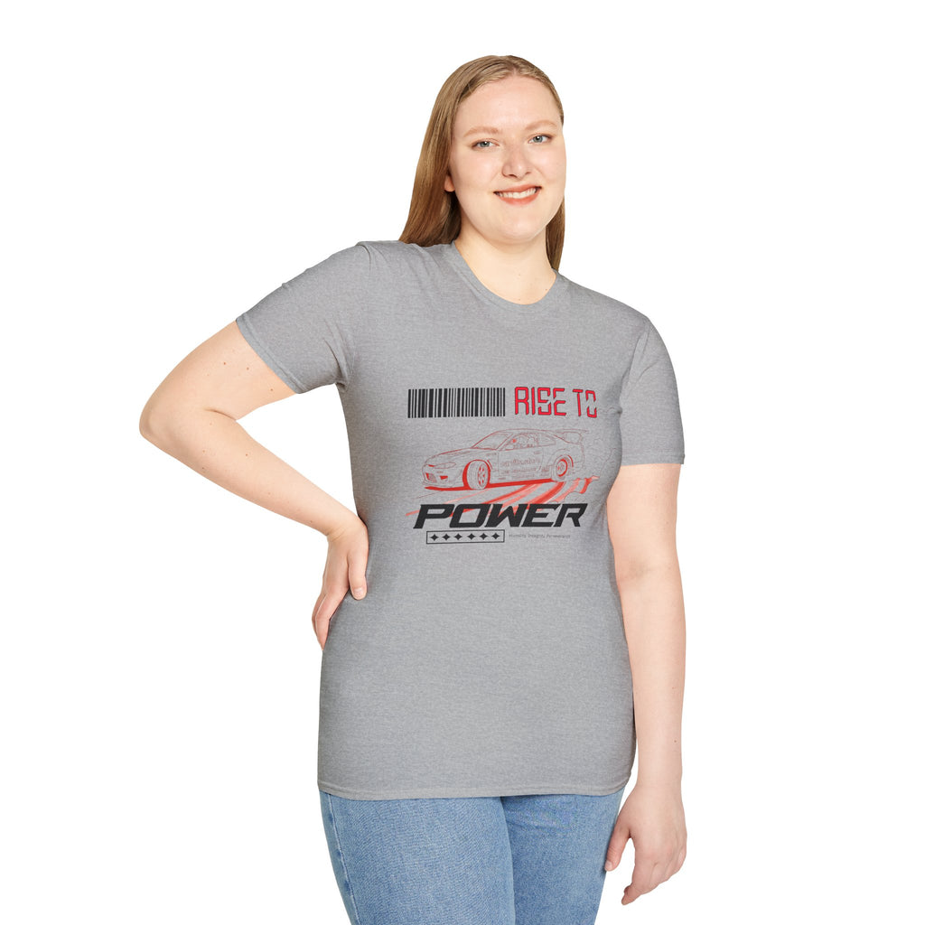 Car Racing T-Shirt — "Rise to Power" Drift Sports Tee