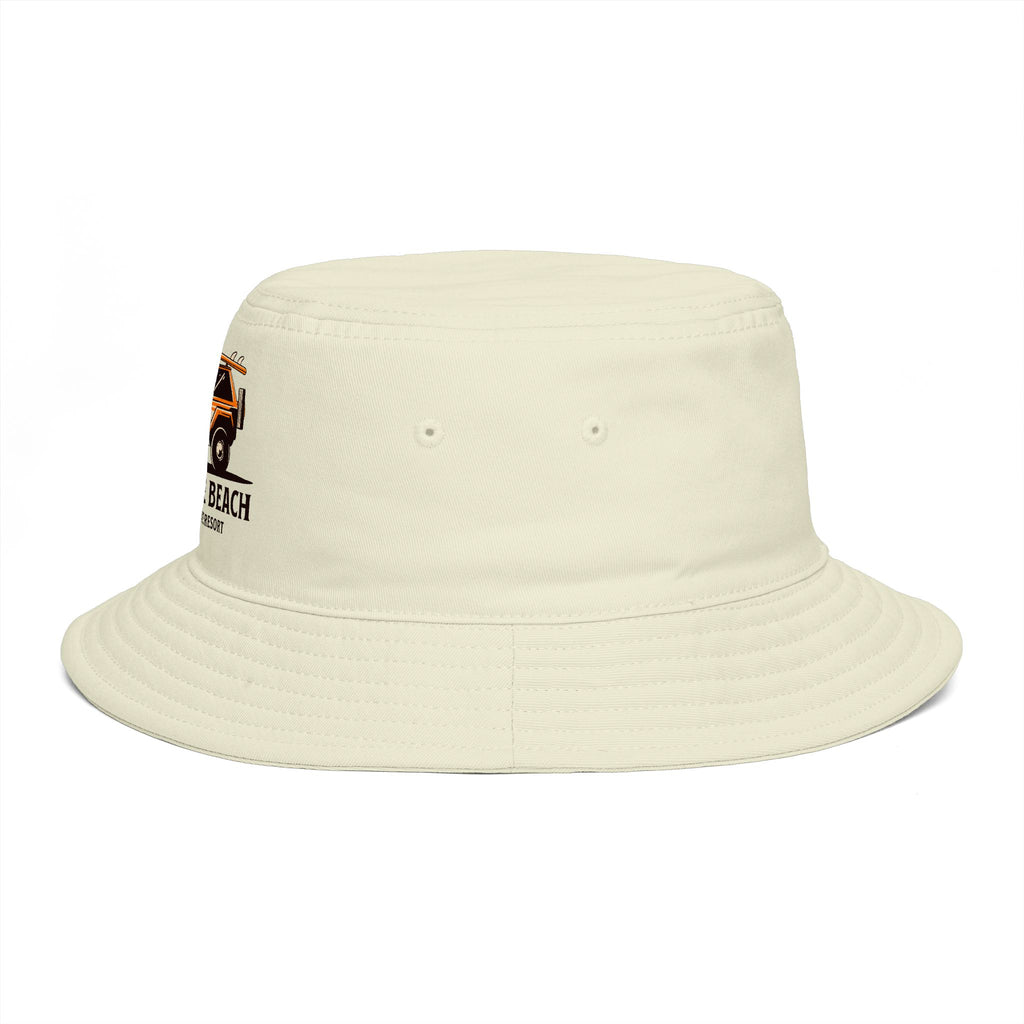 Paradise Beach Surf Buggy Bucket Hat — Vintage Beach Vacation Sun Hat