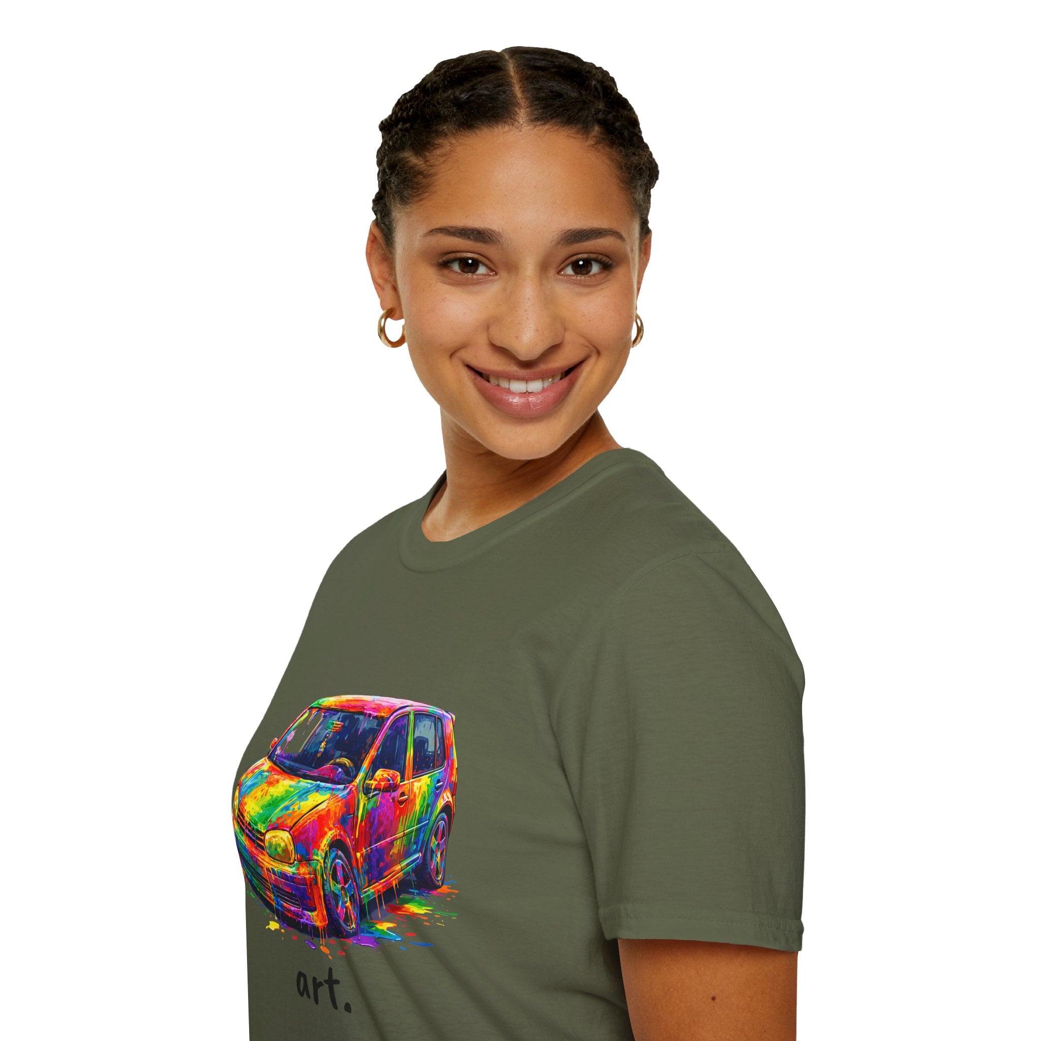 Colorful Hatchback Art Car T-Shirt