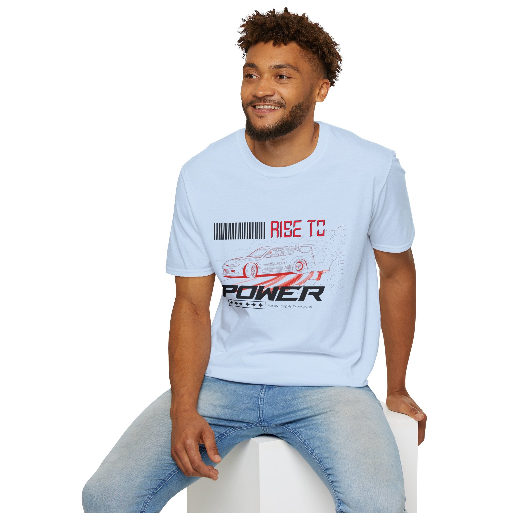 Car Racing T-Shirt — "Rise to Power" Drift Sports Tee