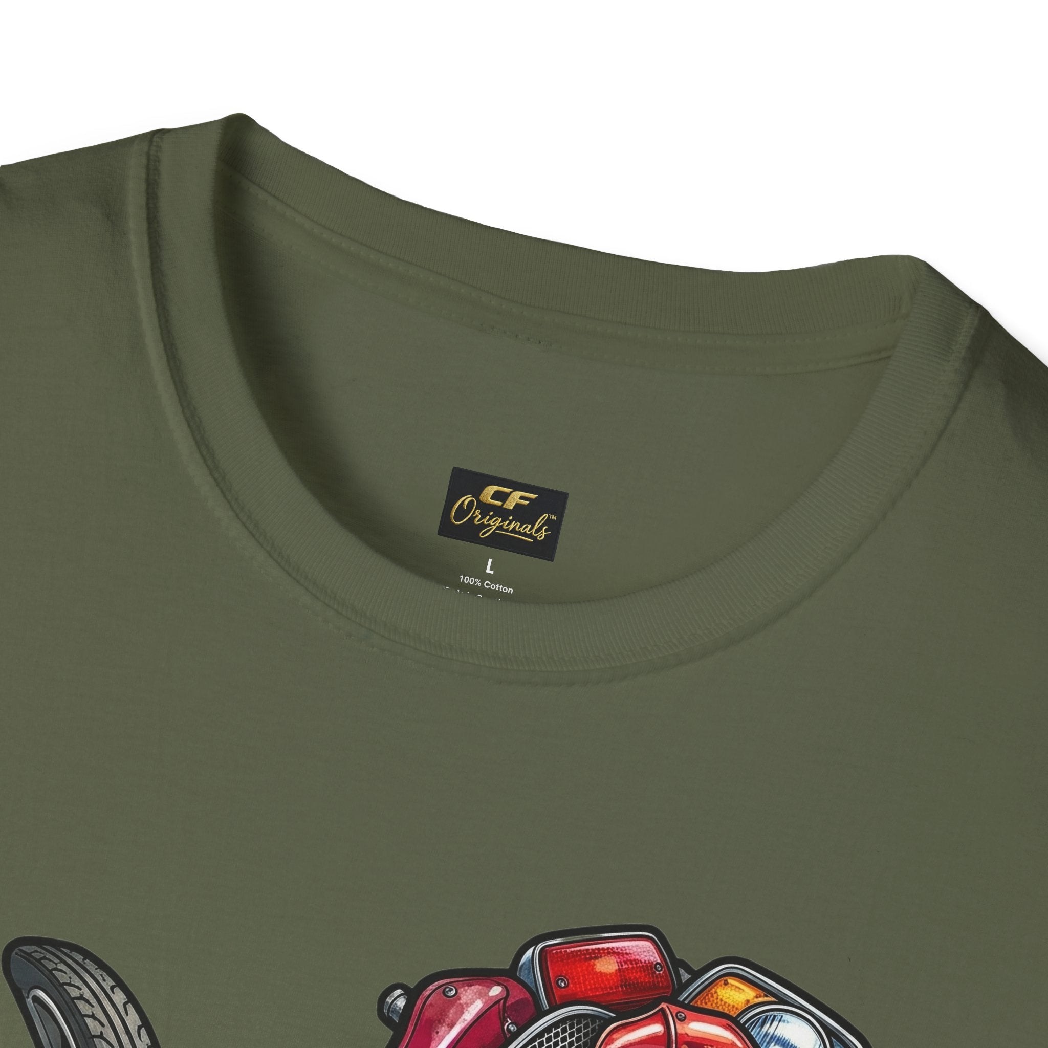 Colorful Mechanical Rose Graphic Tee