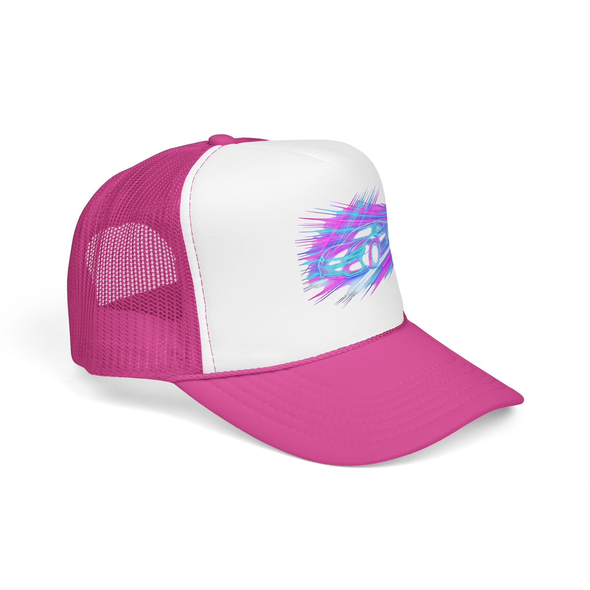 Neon Drift Racing Trucker Hat