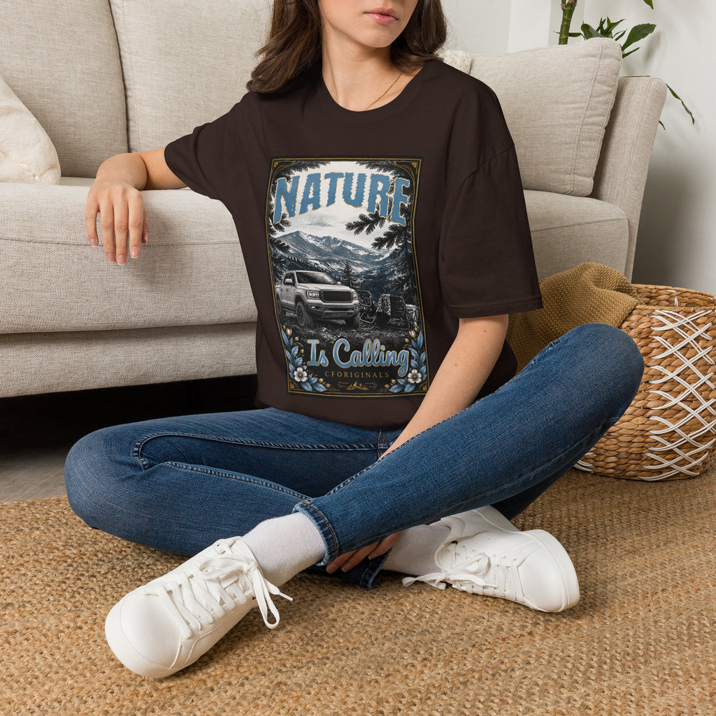 Vintage Mountain Truck T-Shirt — 'Nature' Graphic