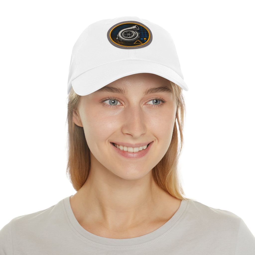 Turbocharger Patch Dad Hat — Racing Engine Mechanics Cap