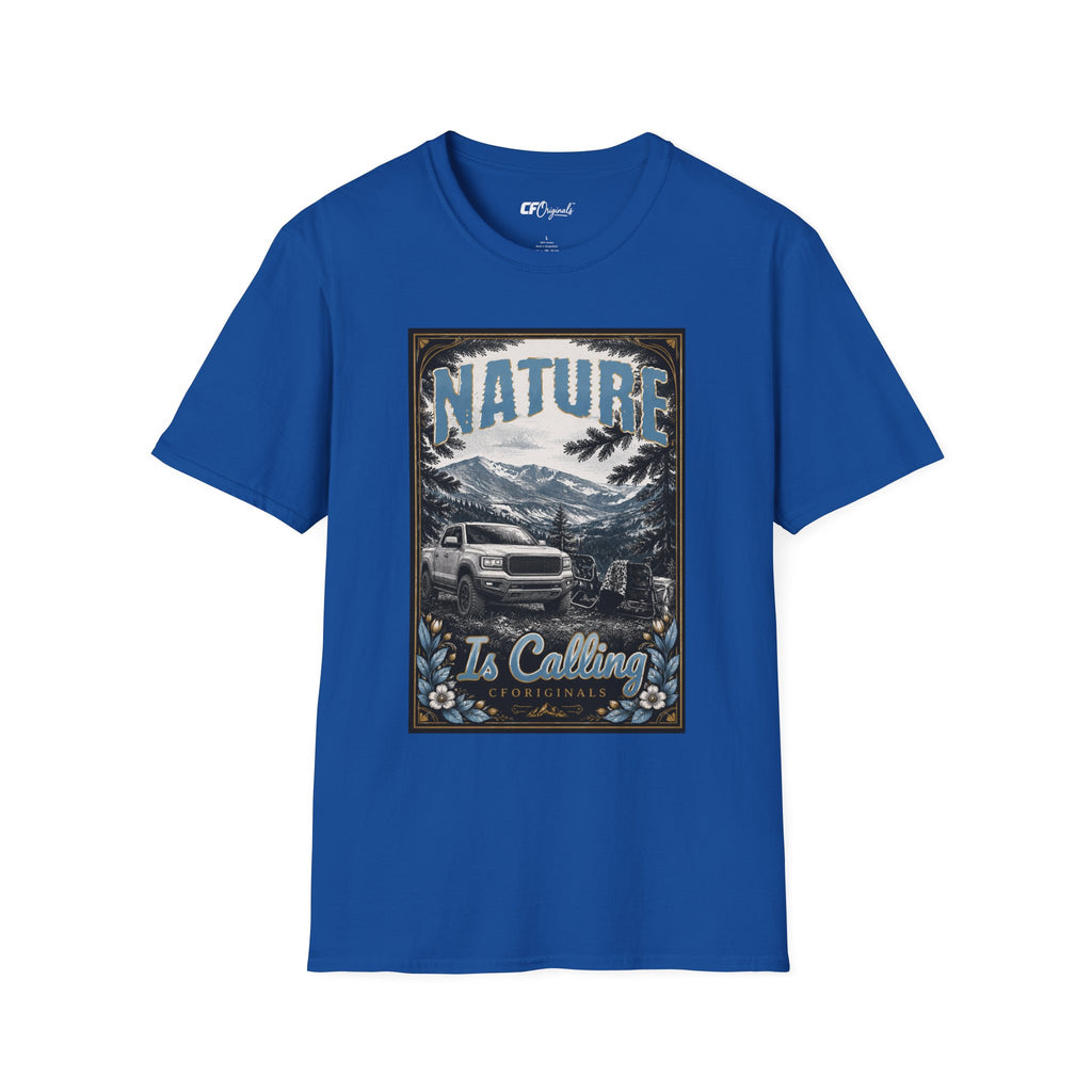 Vintage Mountain Truck T-Shirt — 'Nature' Graphic
