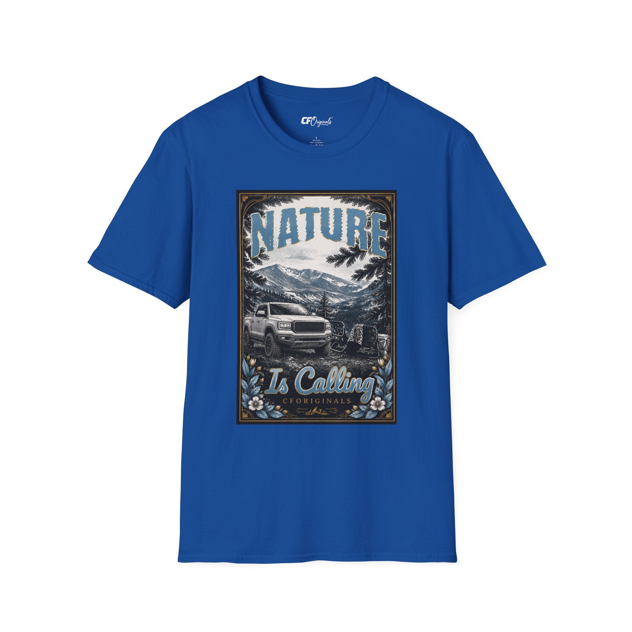 Vintage Mountain Truck T-Shirt — 'Nature' Graphic