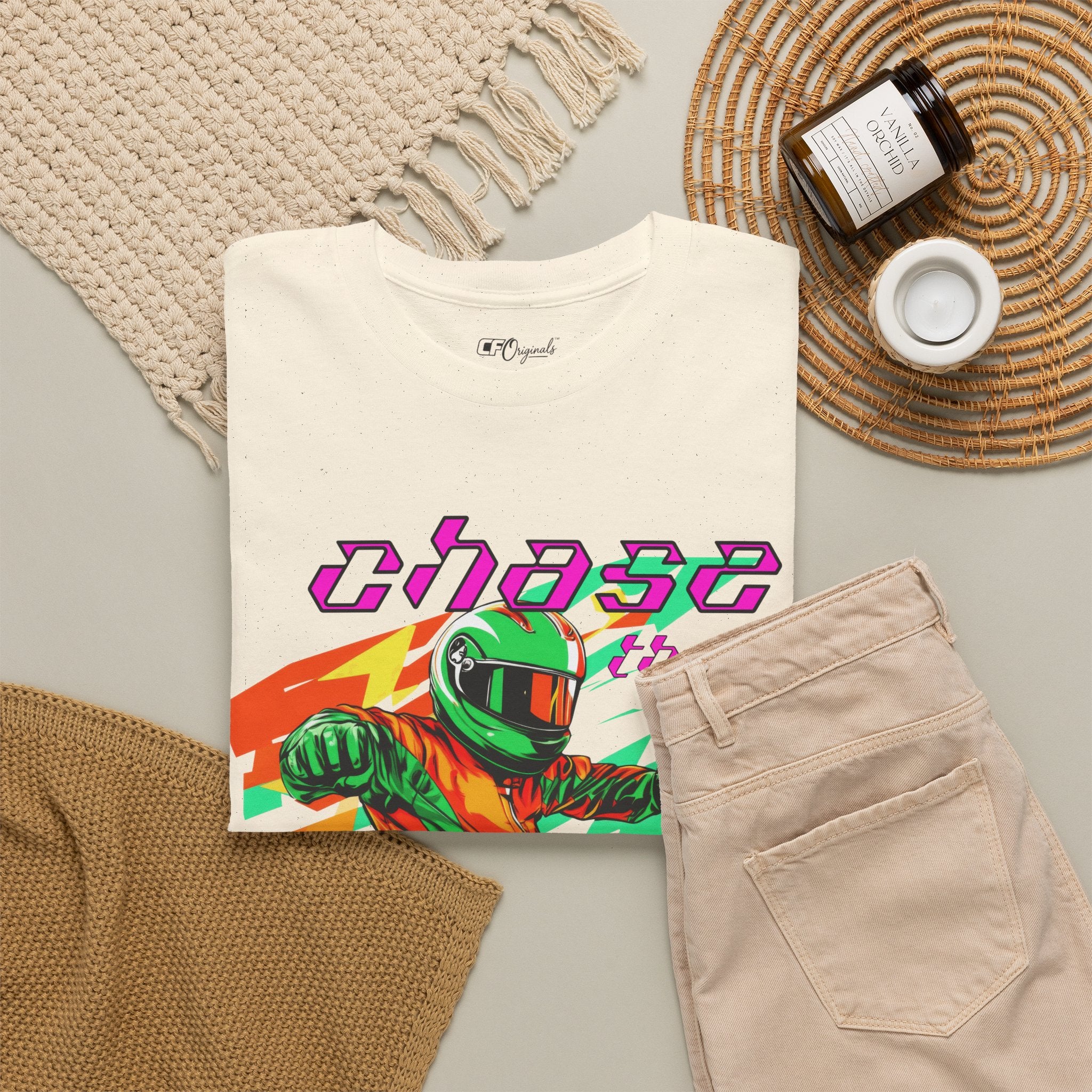 Racing Driver Graphic Tee — "Chase the Apex" Motorsport T‑Shirt