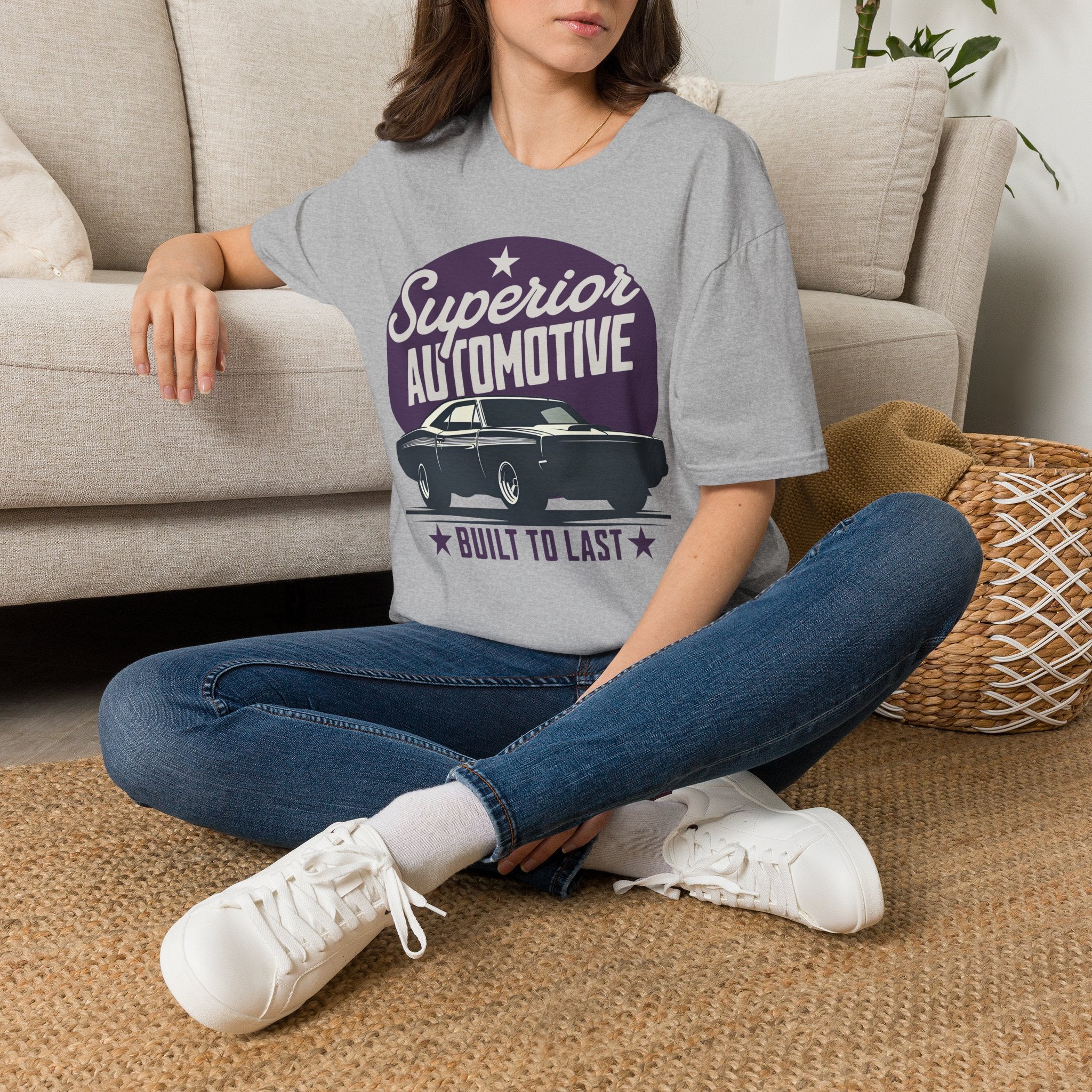 Superior Automotive T-Shirt — Vintage Car Logo Tee ("Built to Last")