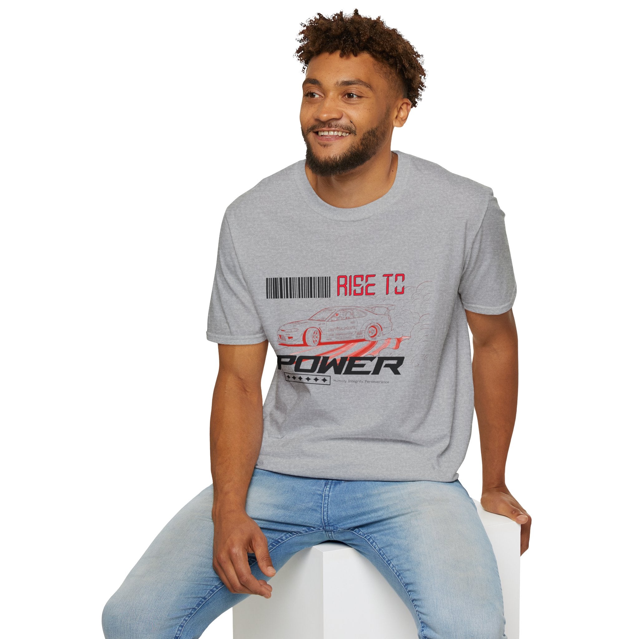 Car Racing T-Shirt — "Rise to Power" Drift Sports Tee