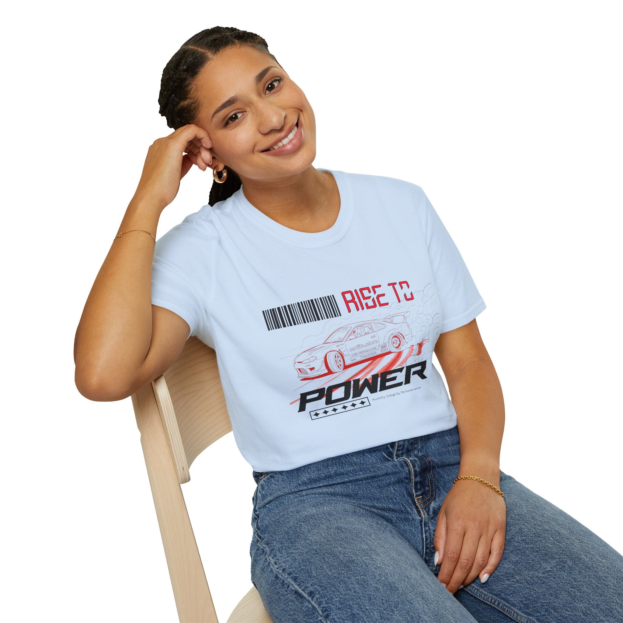Car Racing T-Shirt — "Rise to Power" Drift Sports Tee