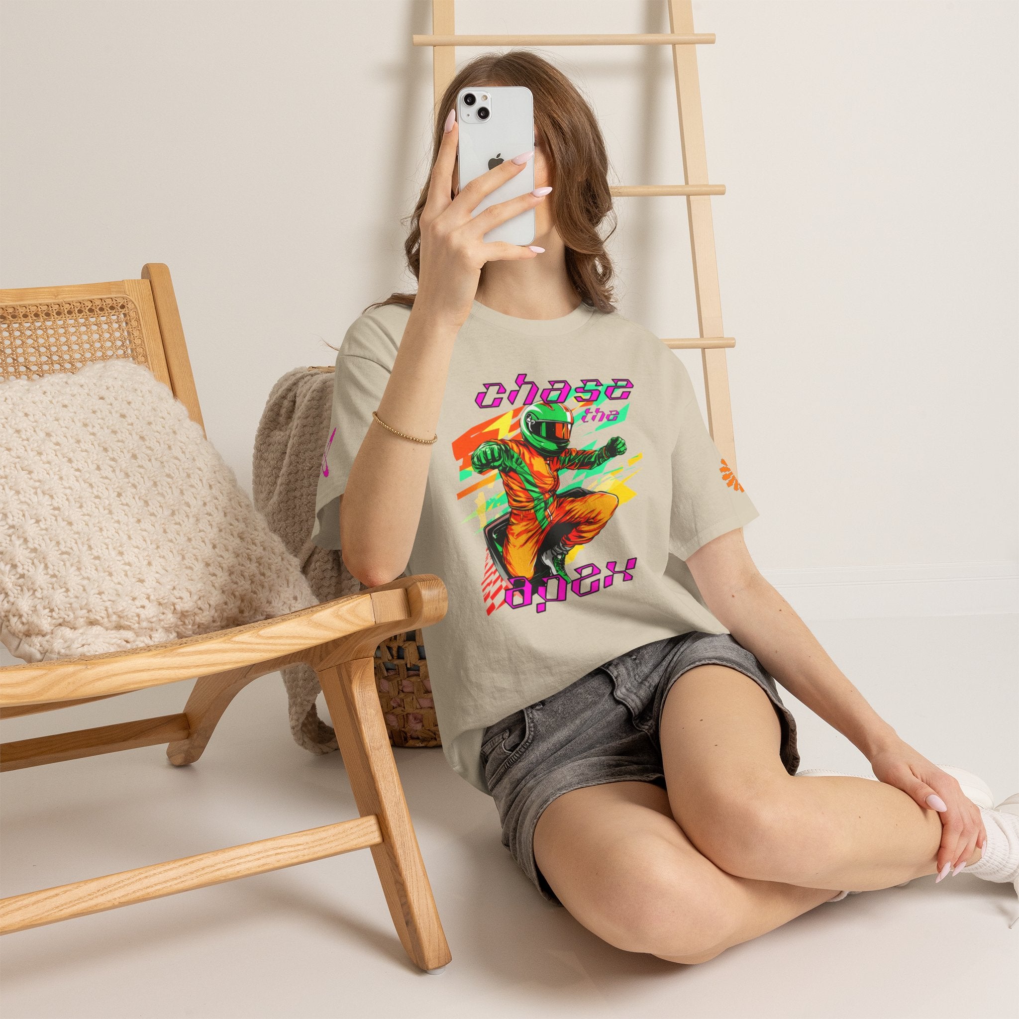 Racing Driver Graphic Tee — "Chase the Apex" Motorsport T‑Shirt