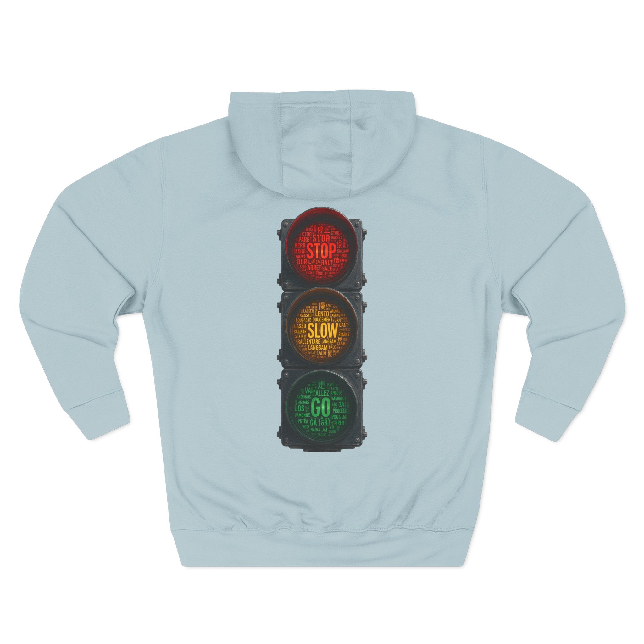Traffic Light 'Stop Slow Go' Graphic Hoodie