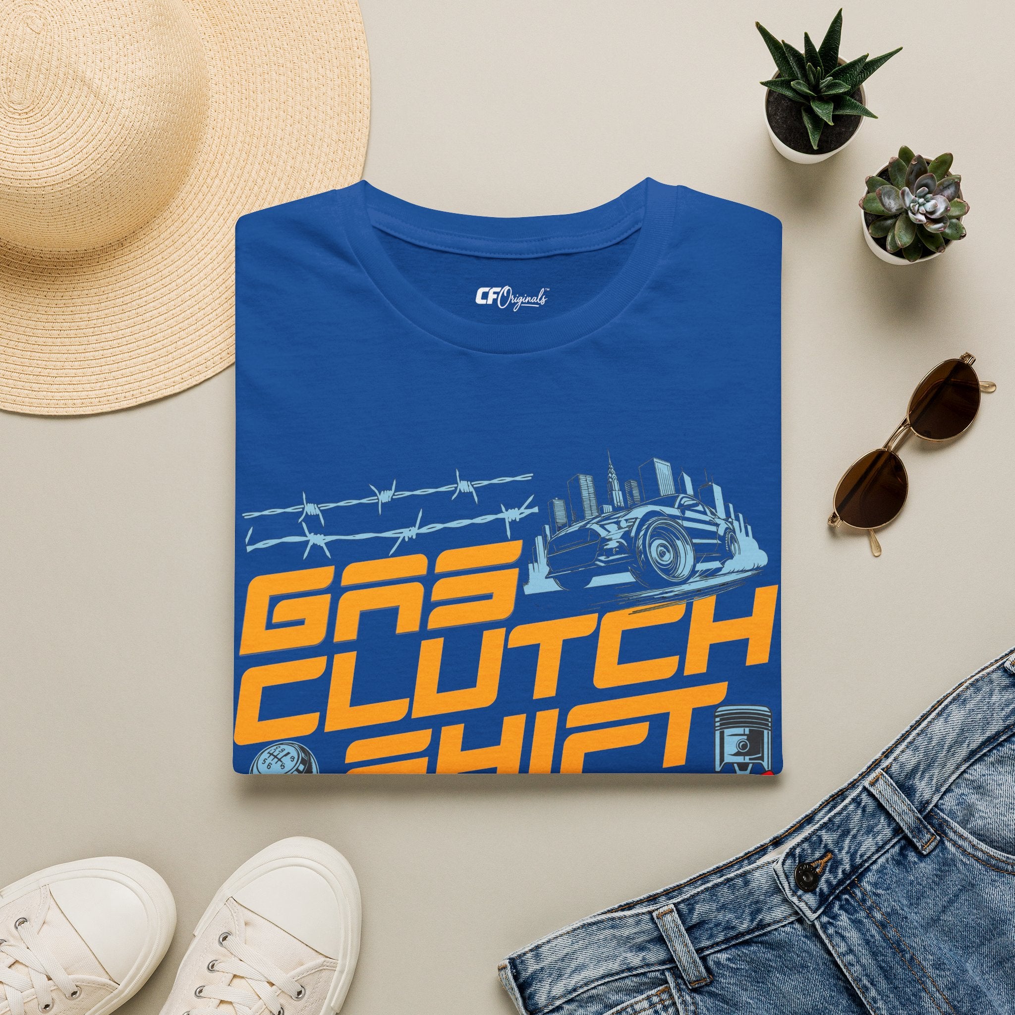 Gas Clutch Shift Tee — Racing Graphic T-Shirt