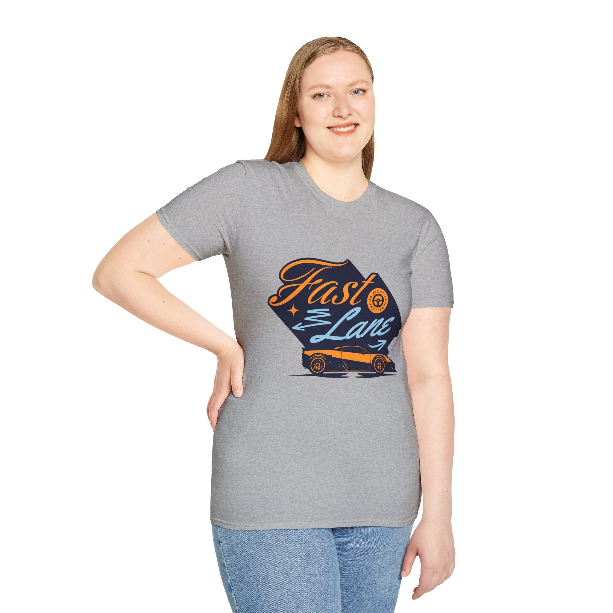 Fast Lane T-Shirt — Retro Racing Car Graphic Tee
