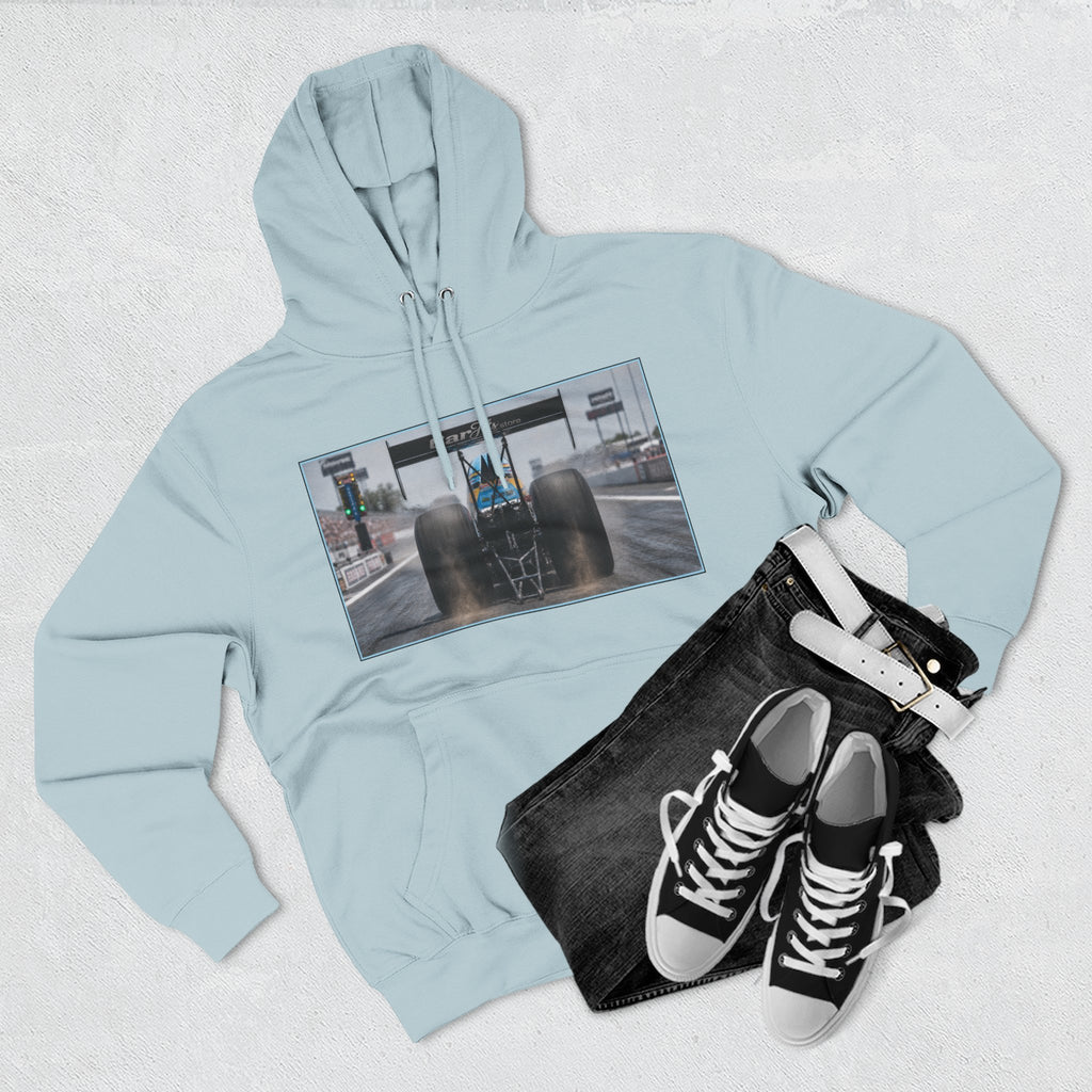Racing Dragster Hoodie — "Land of 10,000HP" Fleece Pullover