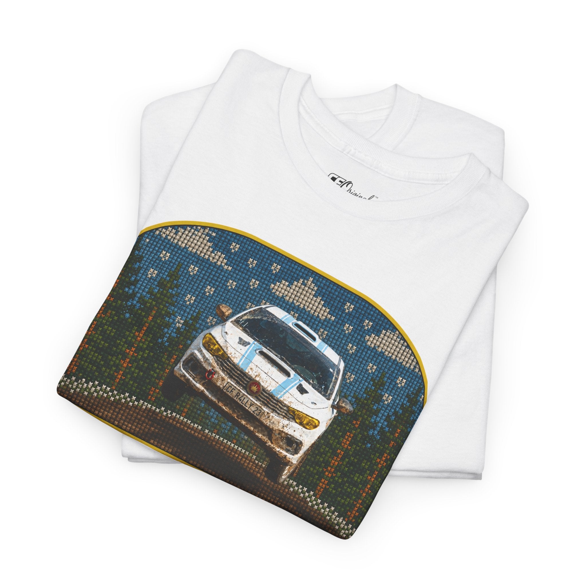 Forest Rally T‑Shirt – 'The Forest Is a Place of Magic' Cross-stitched Style Graphic