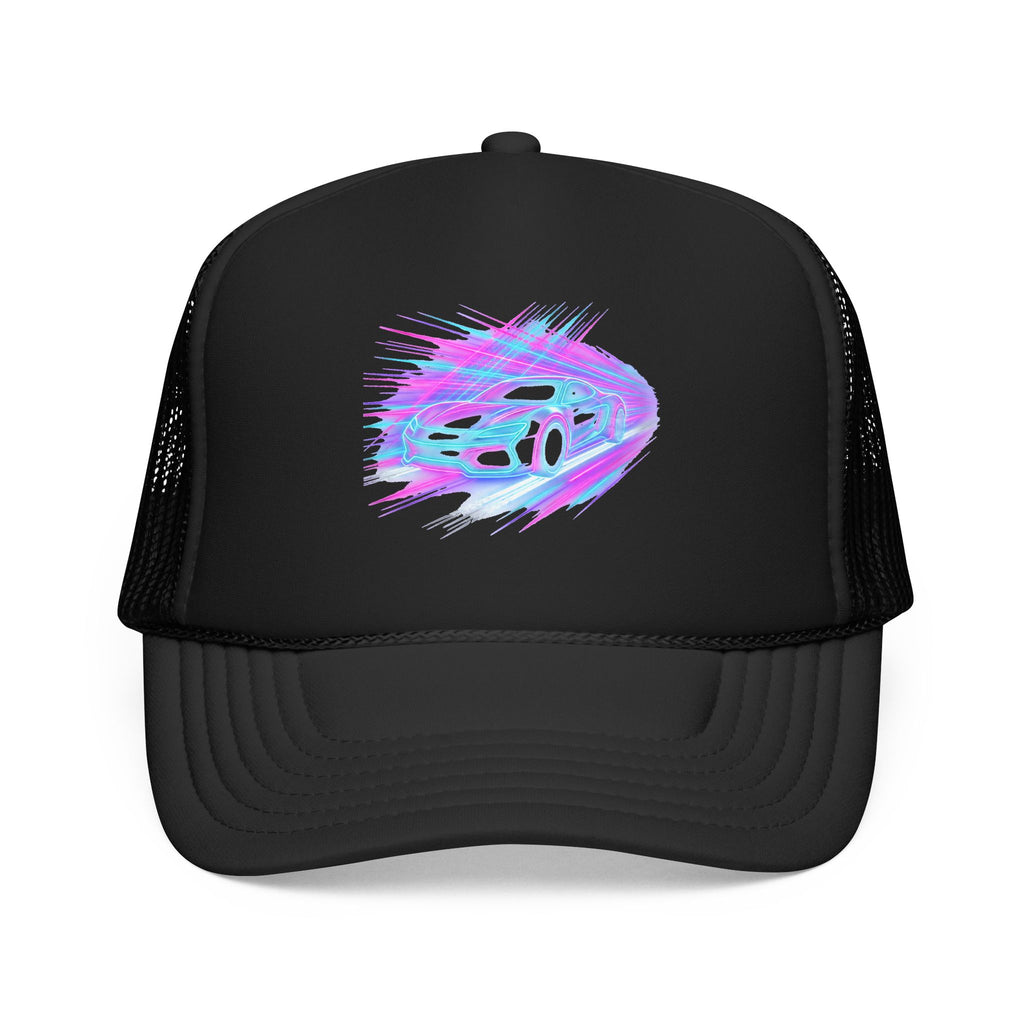 Neon Drift Racing Trucker Hat