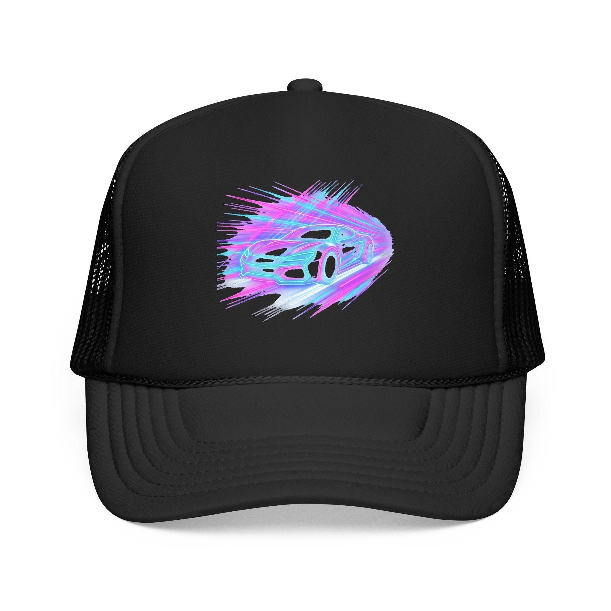 Neon Drift Racing Trucker Hat