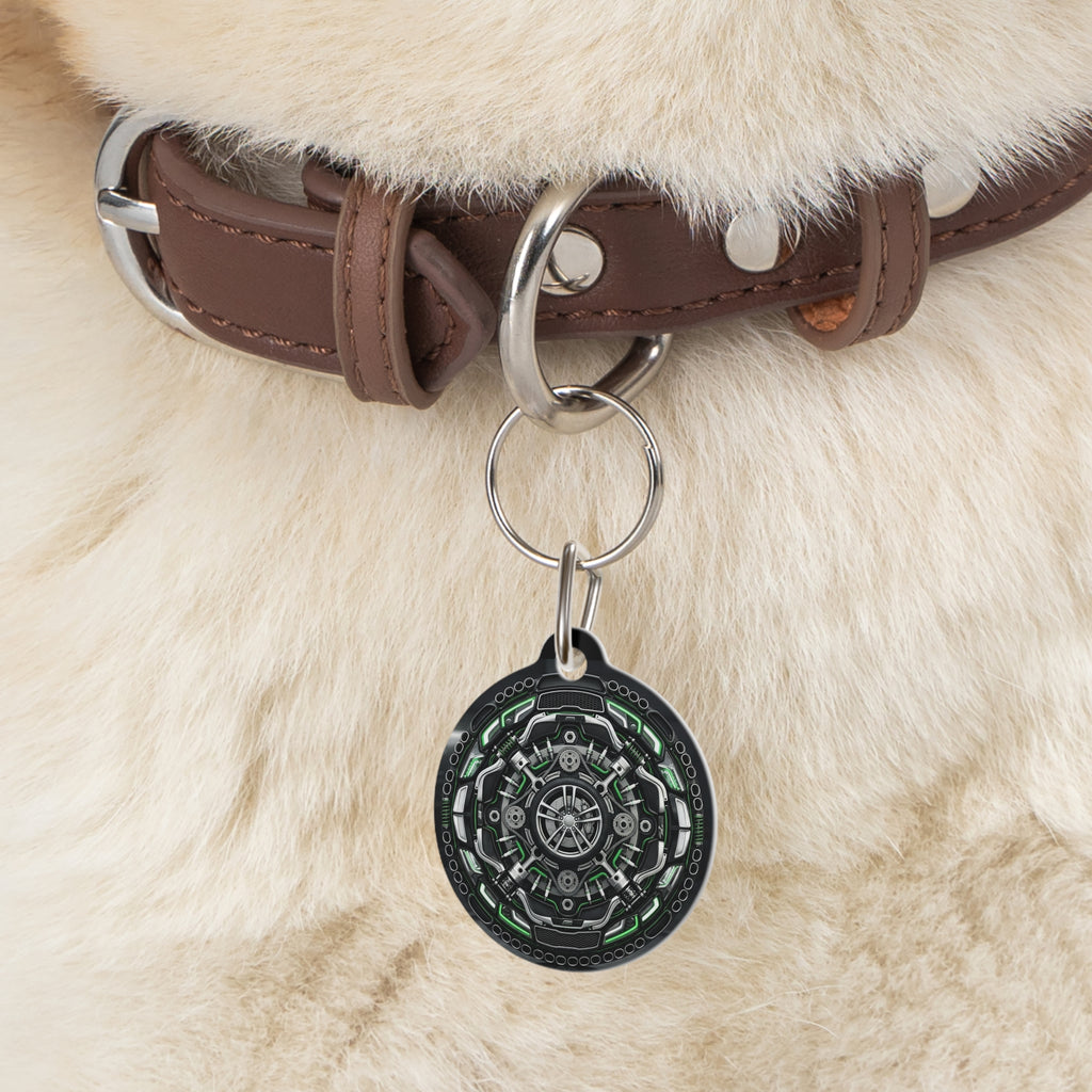 Pet Tag (Personalization) - Automotive Mandala Design