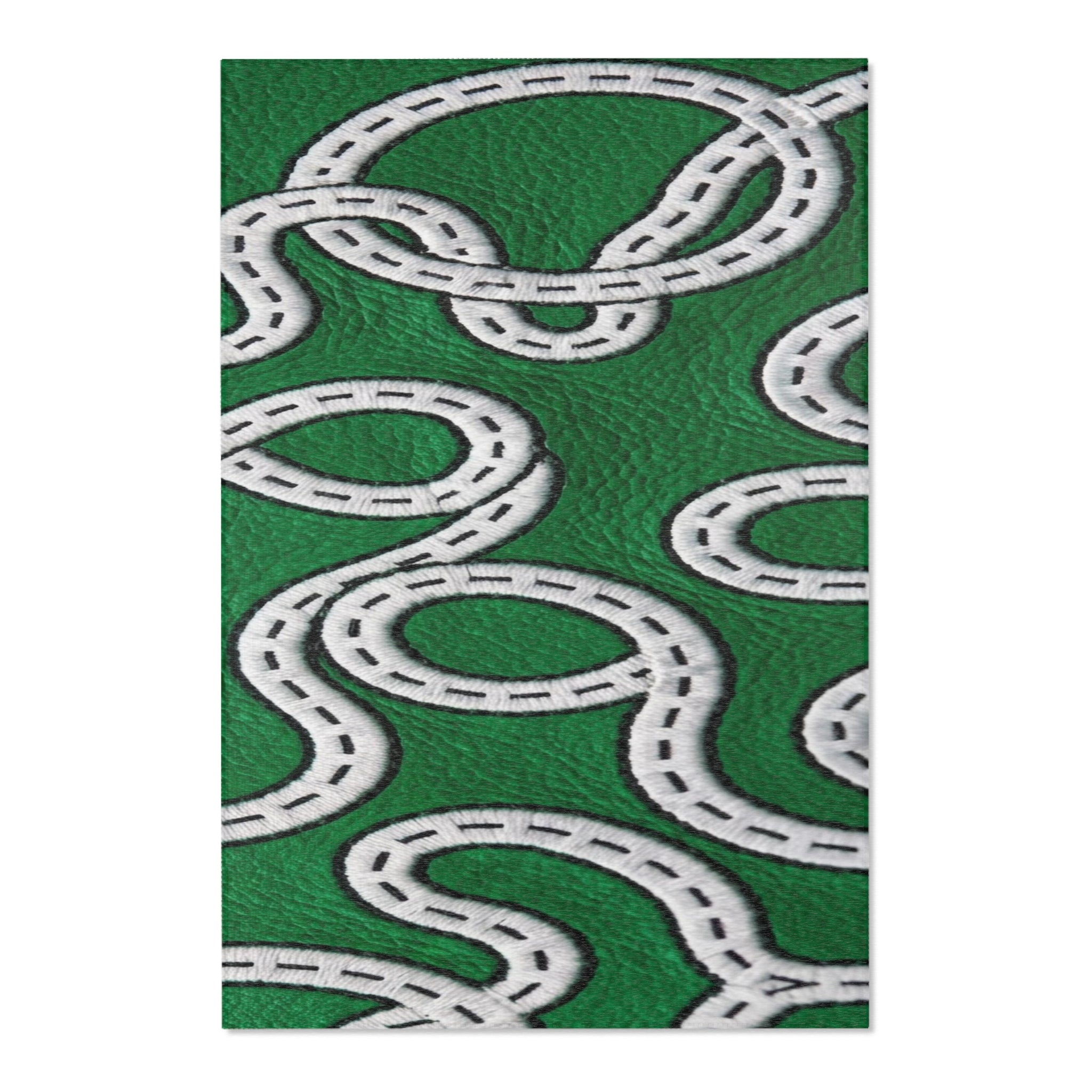 Playful Road-Pattern Area Rug