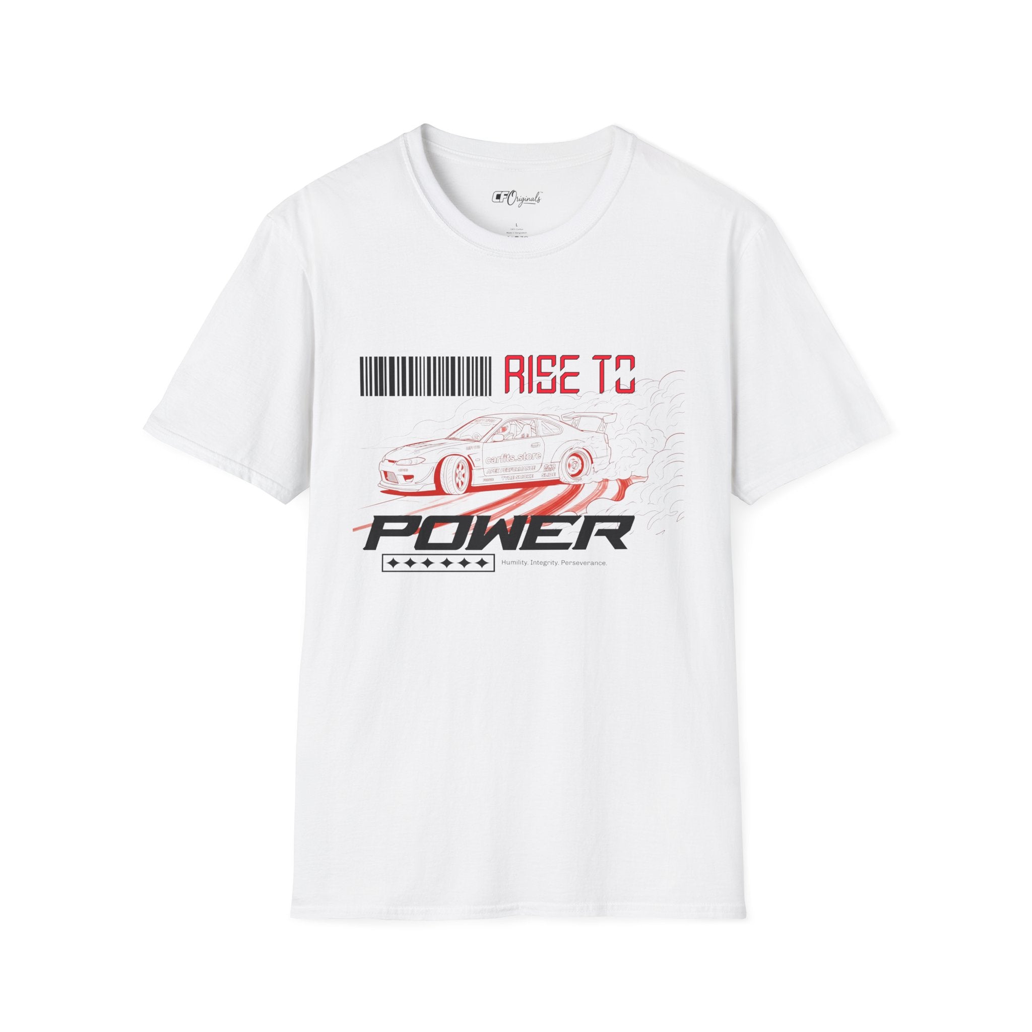 Car Racing T-Shirt — "Rise to Power" Drift Sports Tee