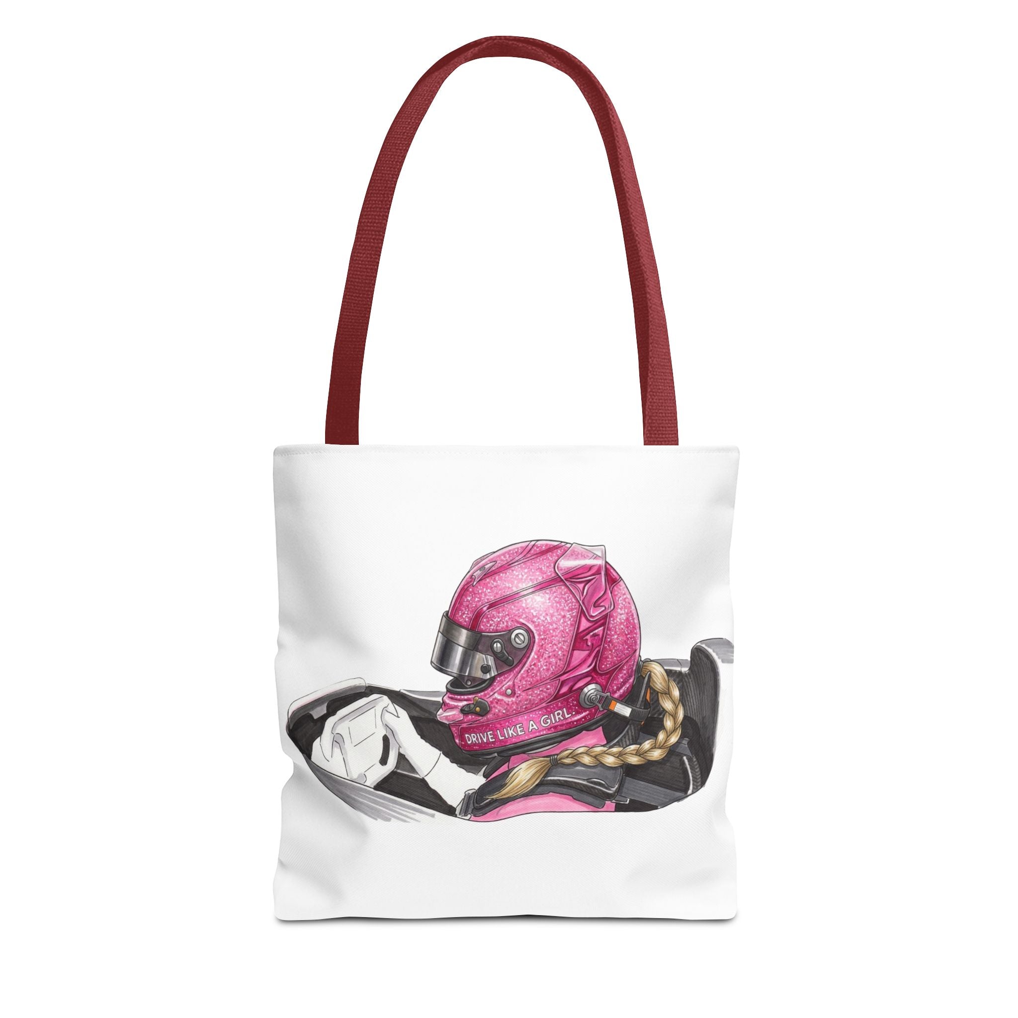 Drive Like a Girl - Pink Helmet Everyday Tote Bag