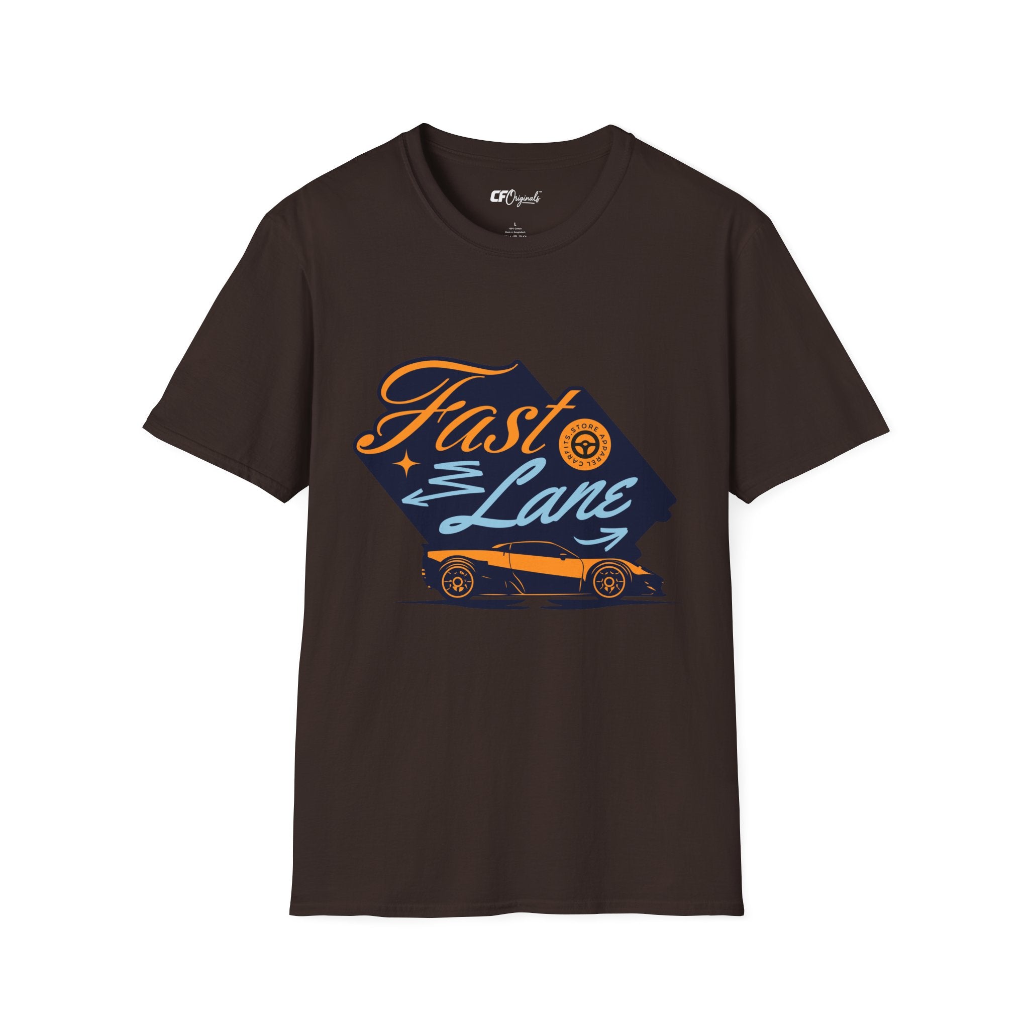 Fast Lane T-Shirt — Retro Racing Car Graphic Tee