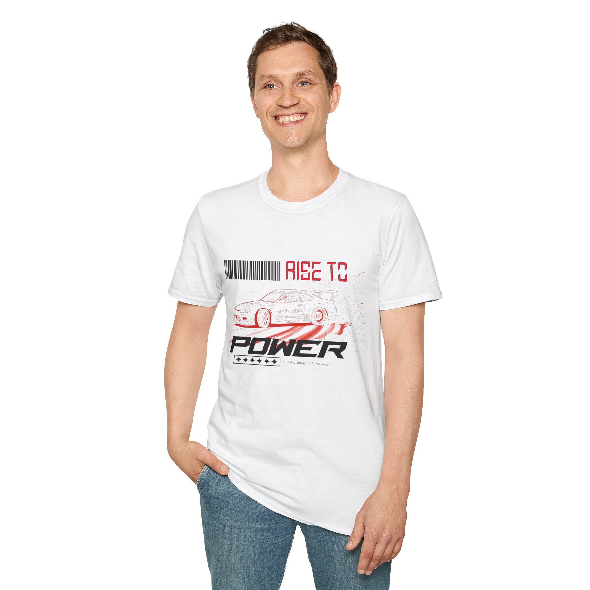 Car Racing T-Shirt — "Rise to Power" Drift Sports Tee