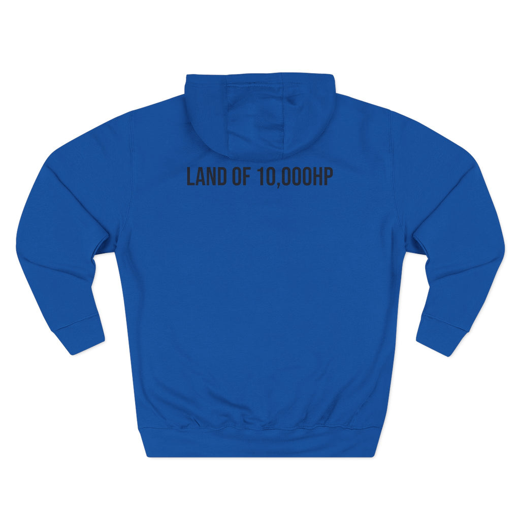 Racing Dragster Hoodie — "Land of 10,000HP" Fleece Pullover