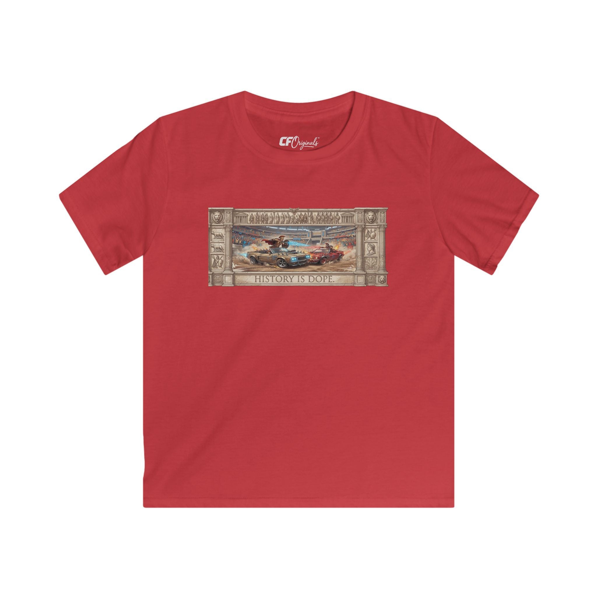 History is Dope: Gladiators! Kid's Classic Car T-Shirt