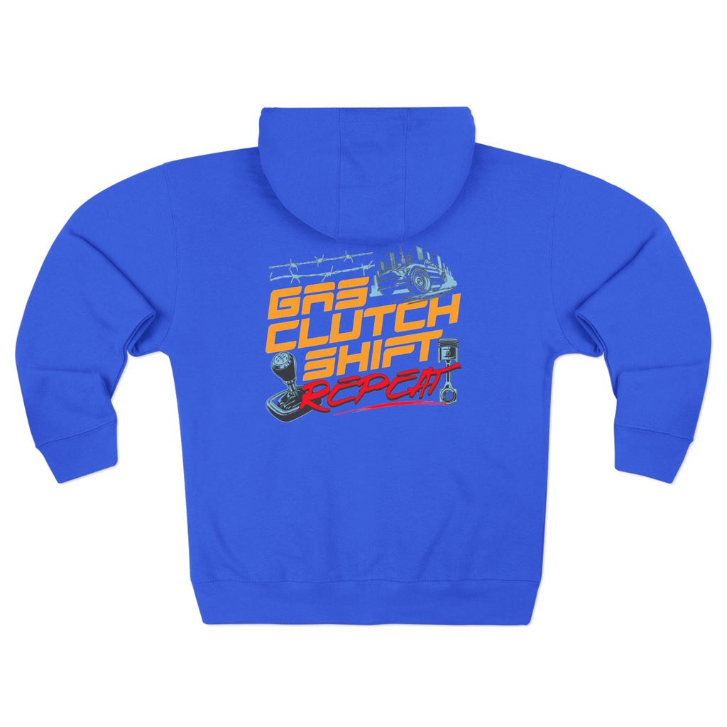 Zip Hoodie — Gas Clutch Shift Racing Zip-Up Hoodie