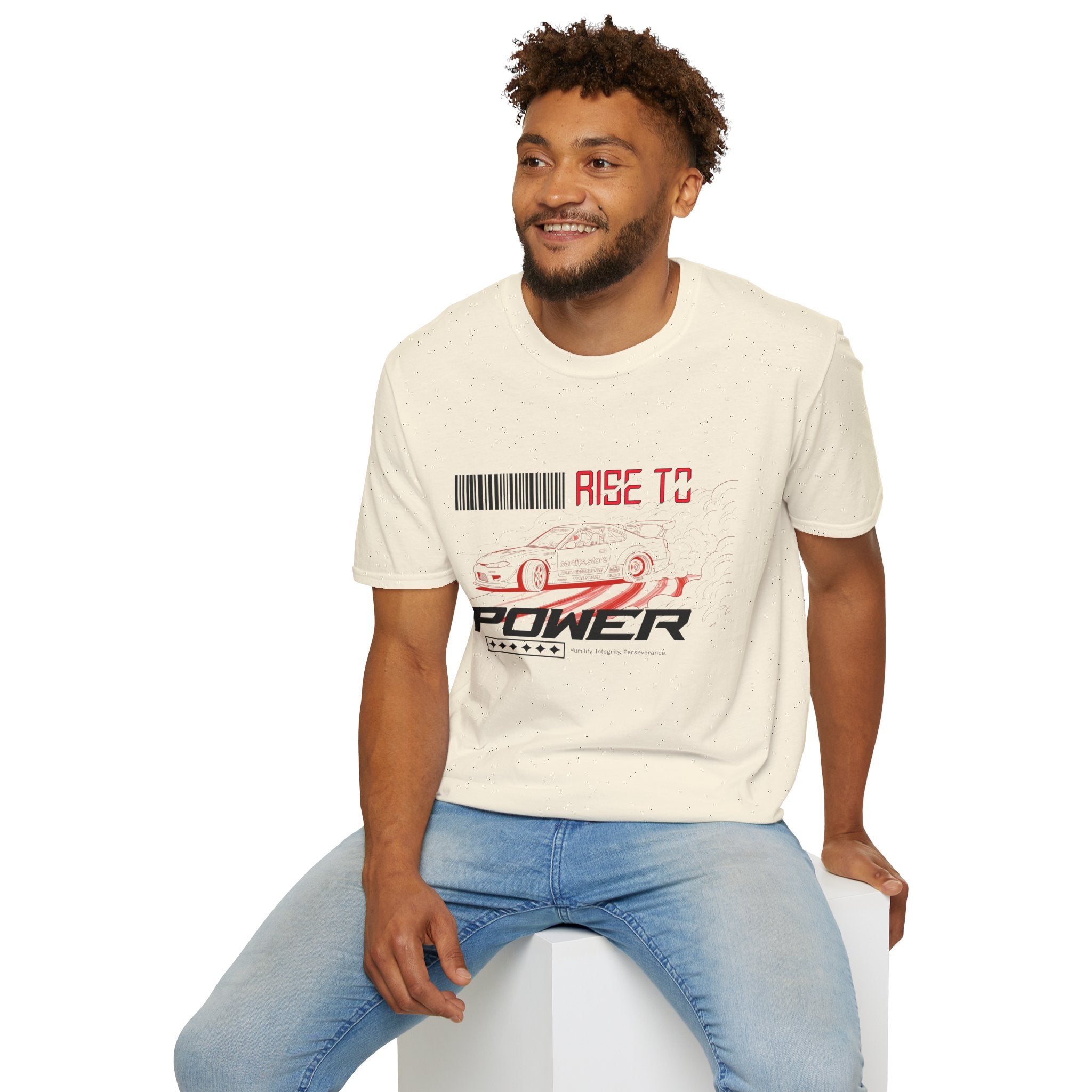 Car Racing T-Shirt — "Rise to Power" Drift Sports Tee