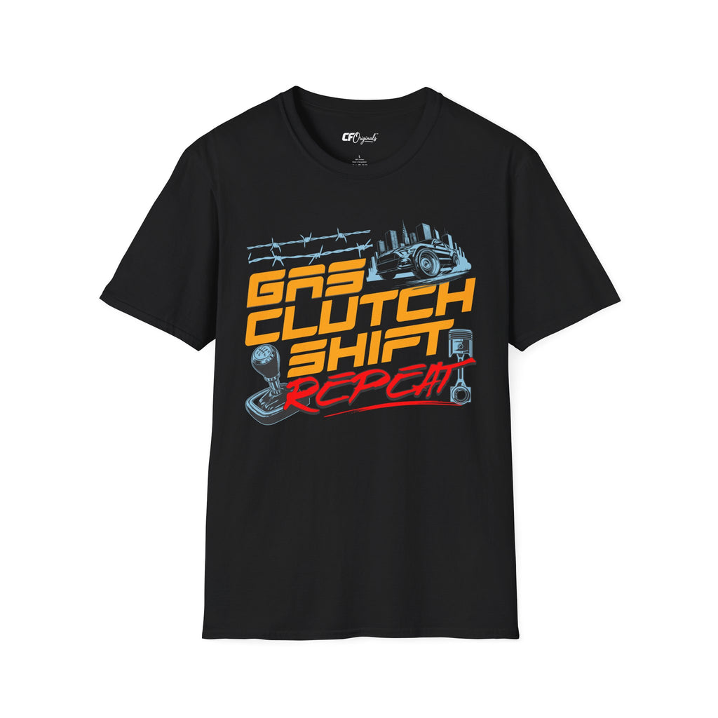 Gas Clutch Shift Tee — Racing Graphic T-Shirt