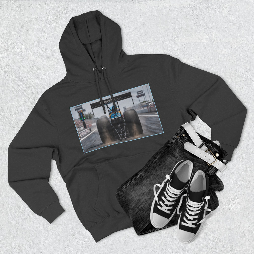 Racing Dragster Hoodie — "Land of 10,000HP" Fleece Pullover