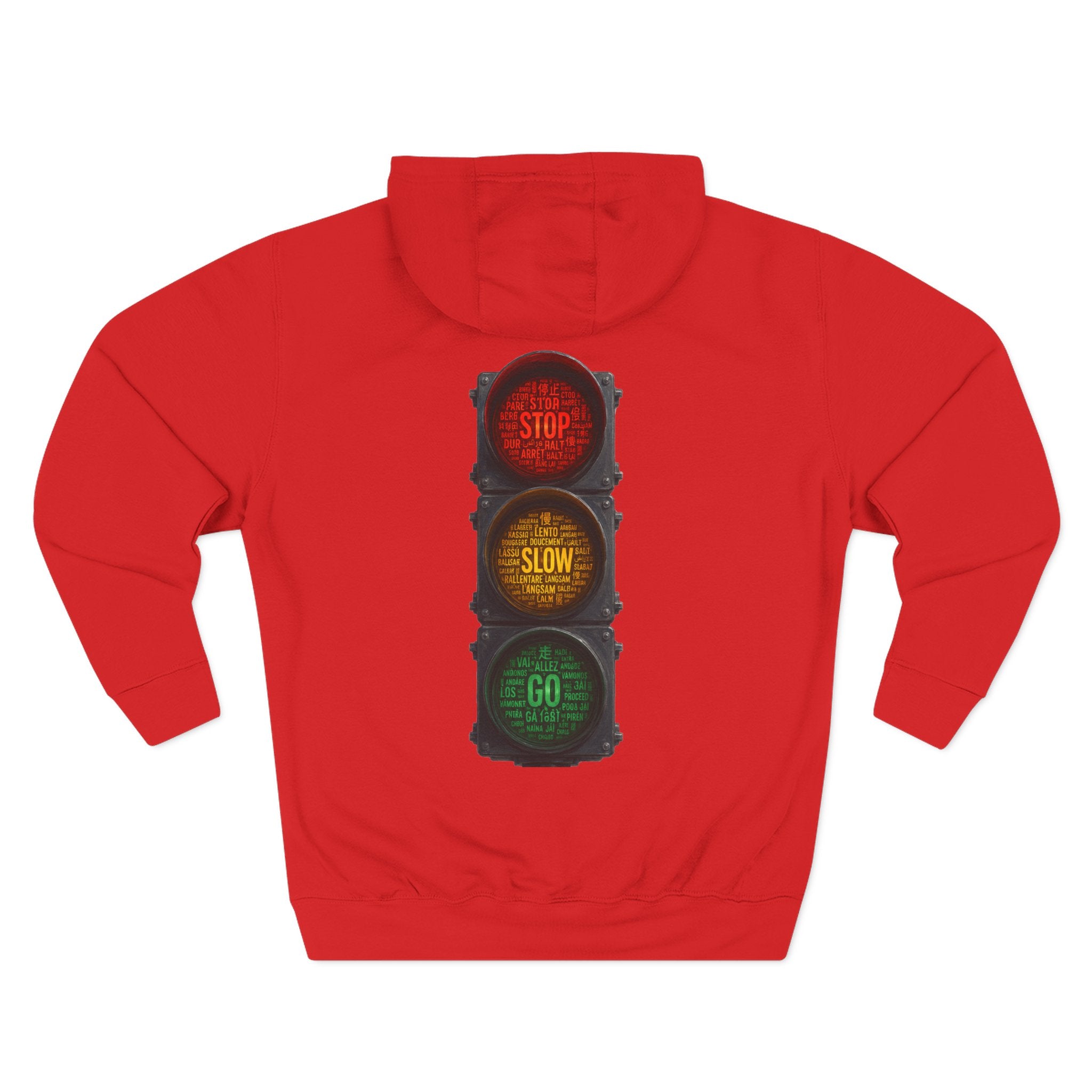 Traffic Light 'Stop Slow Go' Graphic Hoodie