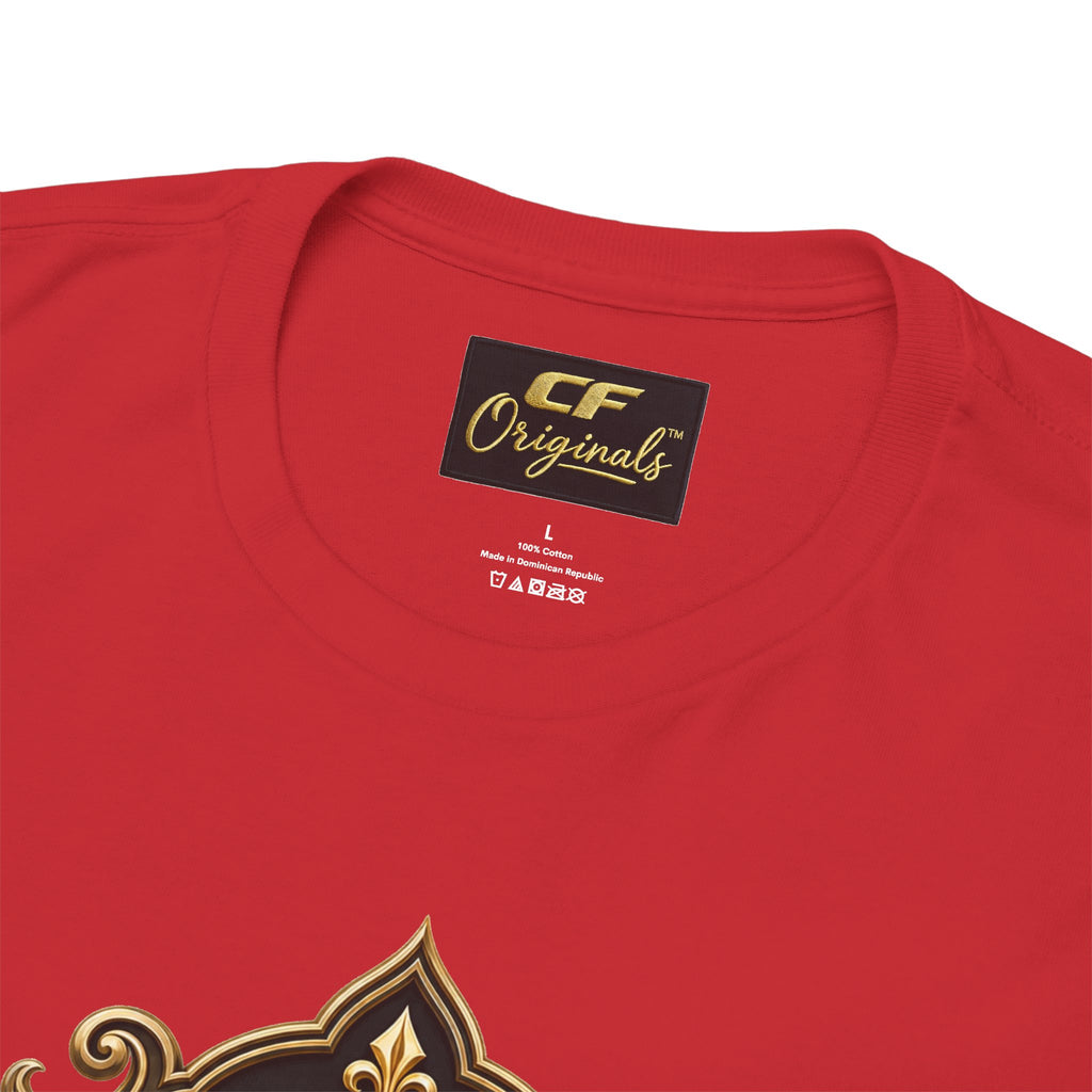 Lion Crest Tee — "Mane Line Auto" Vintage Heraldic Graphic Shirt