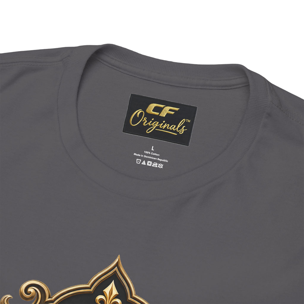 Lion Crest Tee — "Mane Line Auto" Vintage Heraldic Graphic Shirt