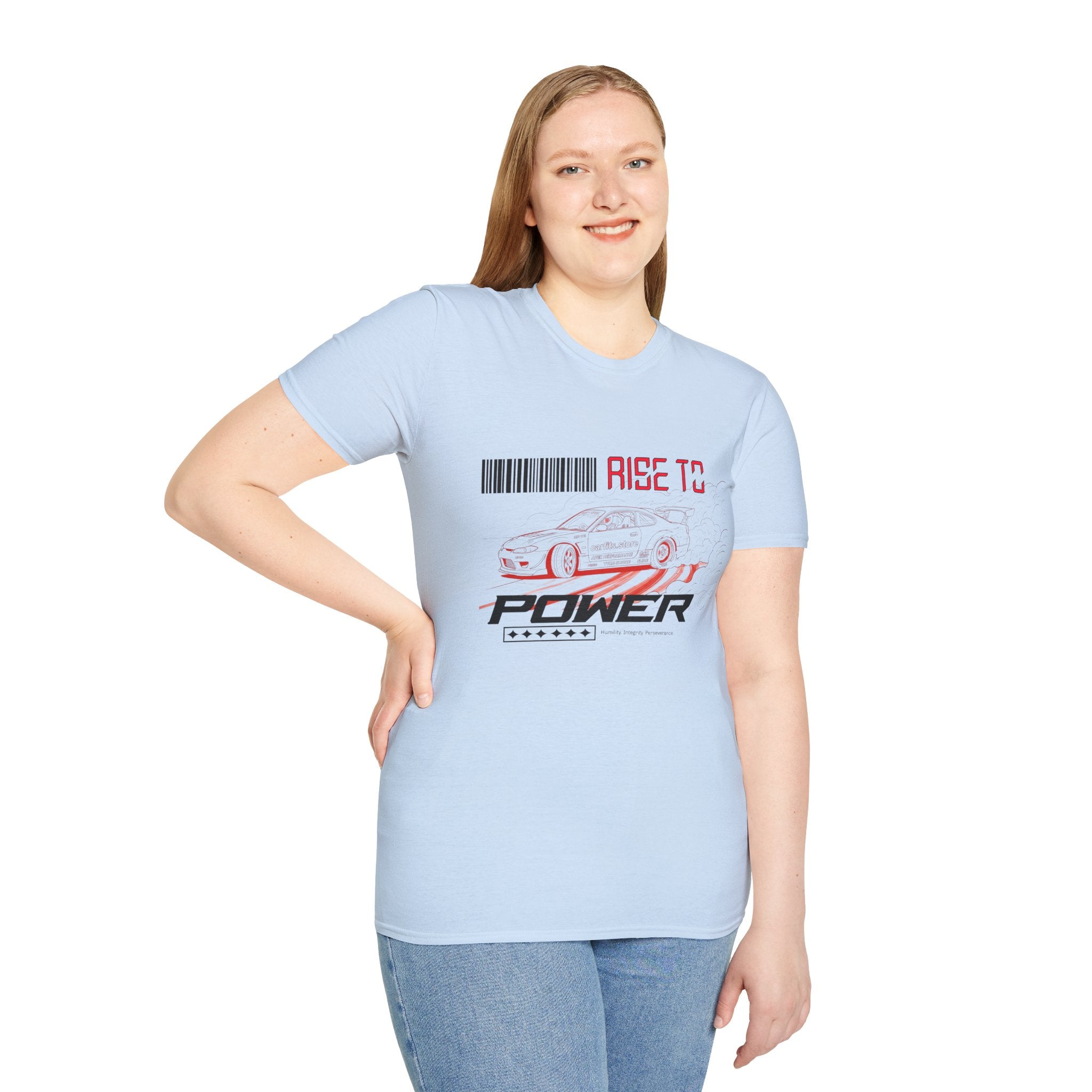 Car Racing T-Shirt — "Rise to Power" Drift Sports Tee
