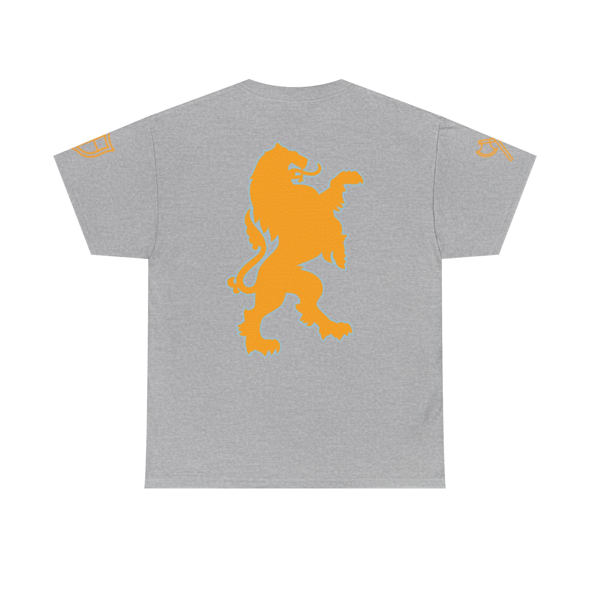 Lion Crest Tee — "Mane Line Auto" Vintage Heraldic Graphic Shirt
