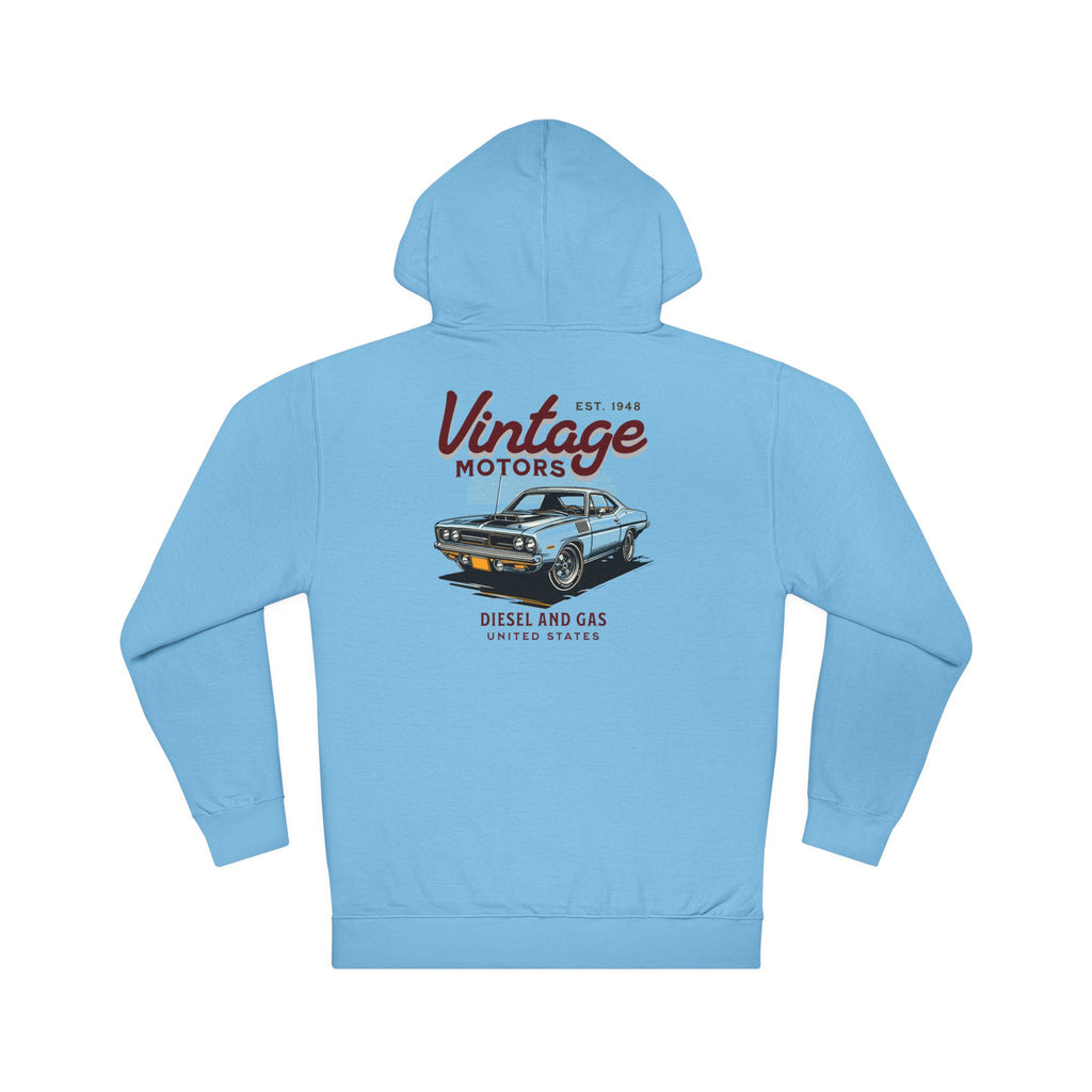 Vintage Motors Hoodie — Retro Classic Car Pullover