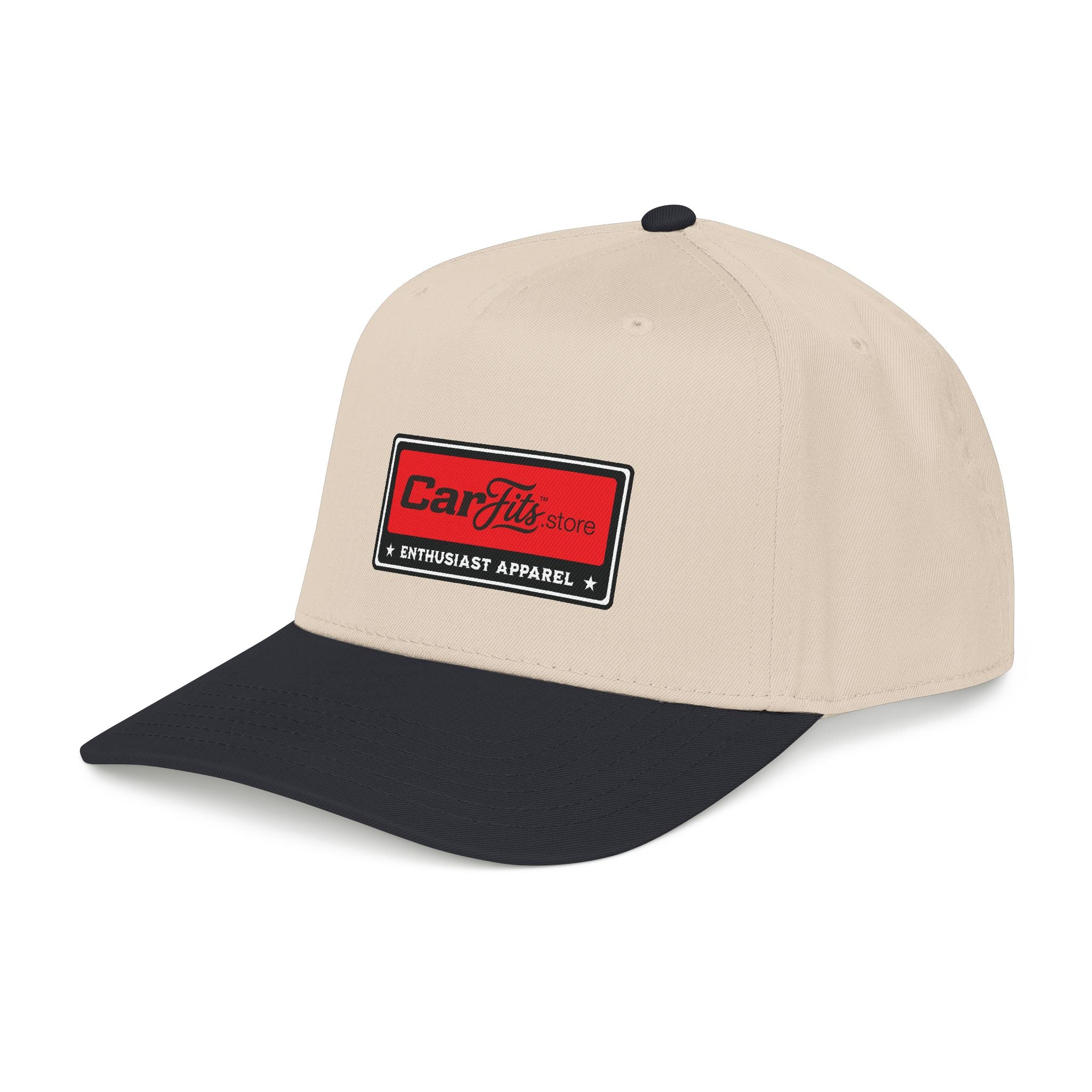 CarFits Vintage Patch Baseball Cap — Enthusiast Apparel Mid-Profile Hat