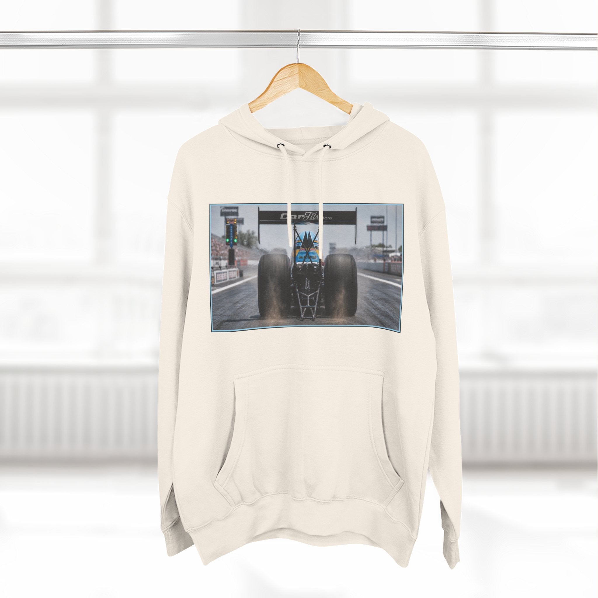 Racing Dragster Hoodie — "Land of 10,000HP" Fleece Pullover