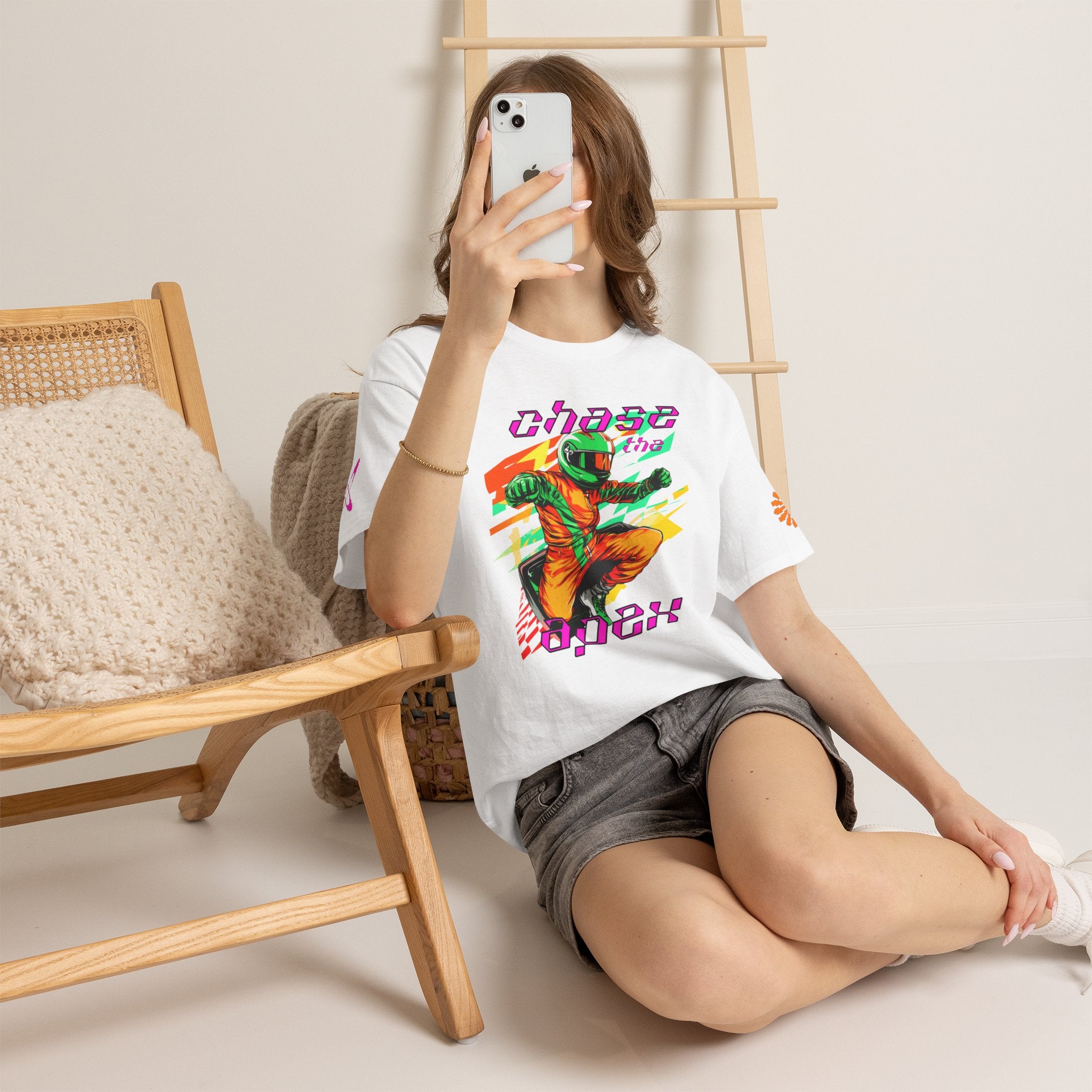 Racing Driver Graphic Tee — "Chase the Apex" Motorsport T‑Shirt
