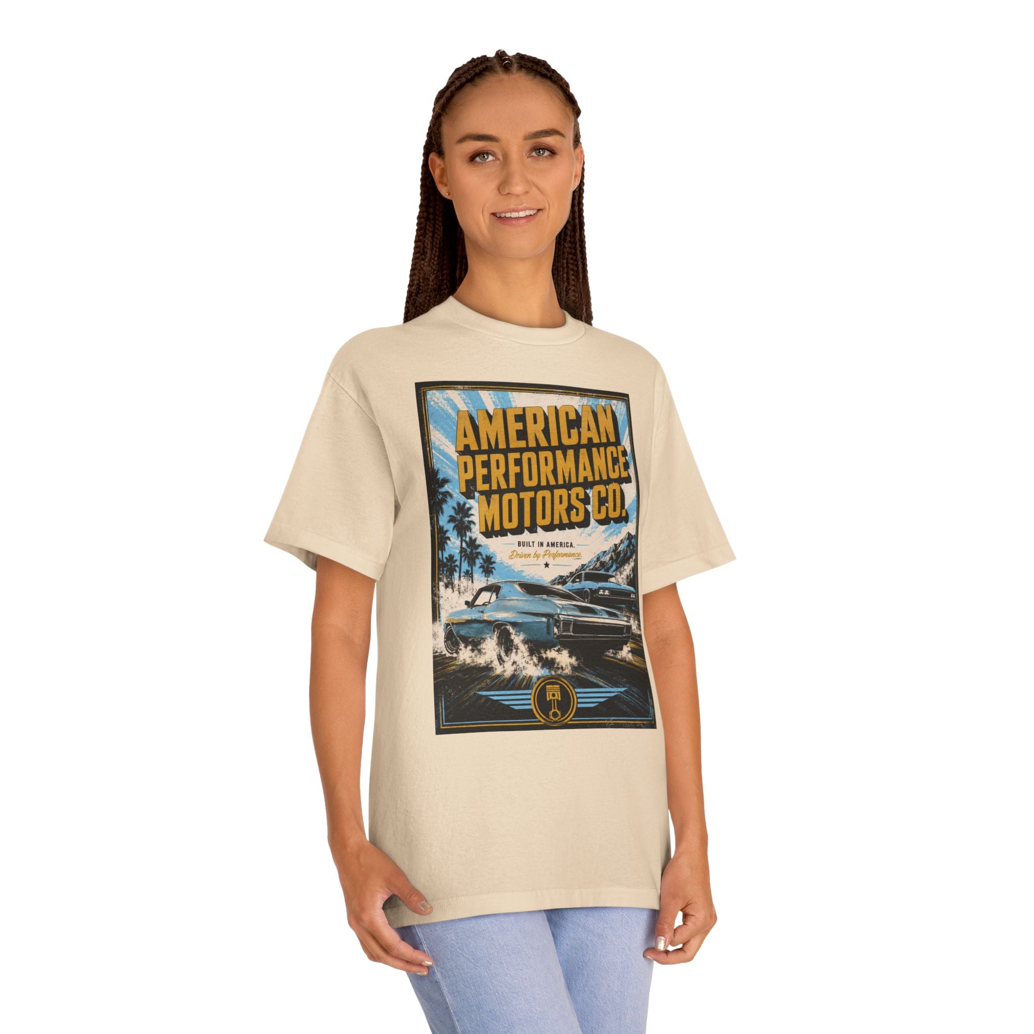 American Performance Motors Co. Tee — Retro Muscle Car Graphic Shirt