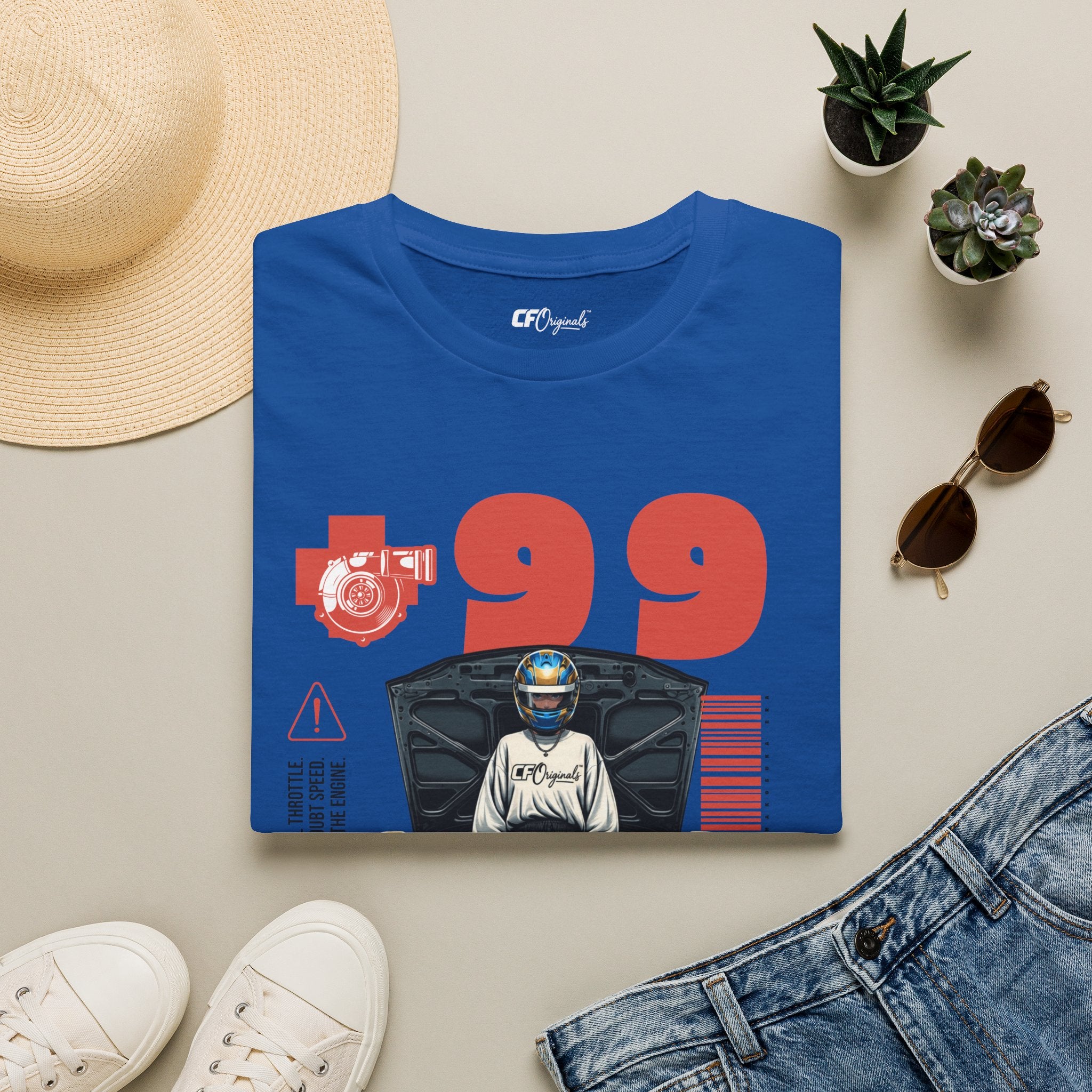 Race-Inspired Graphic T-Shirt — '99 JDM Drift Car Design'