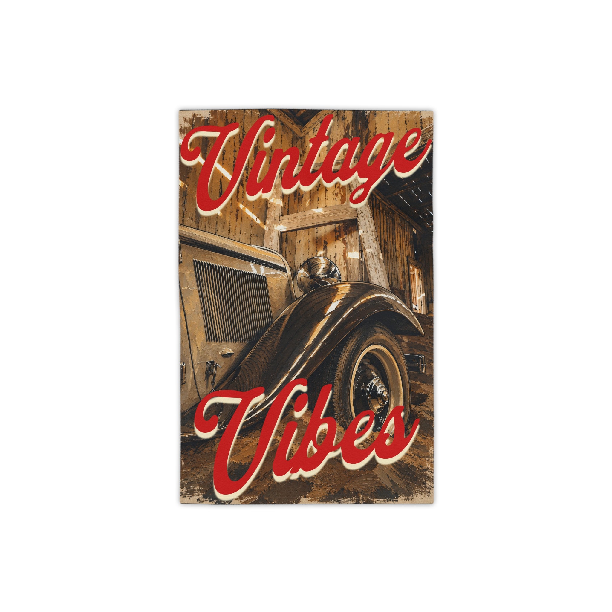 Vintage Vibes Beach Towel – Classic Retro Car Design